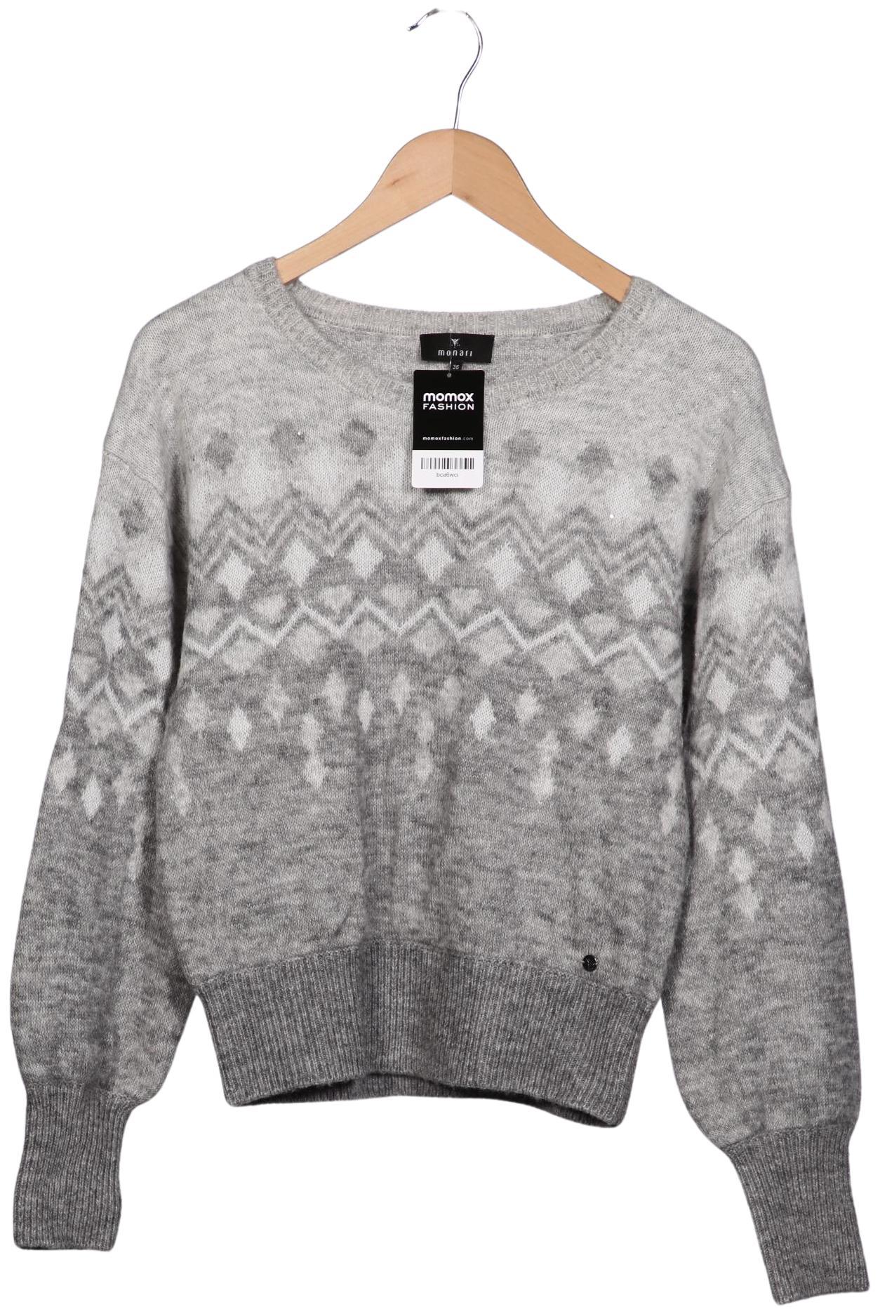 

monari Damen Pullover, grau, Gr. 36