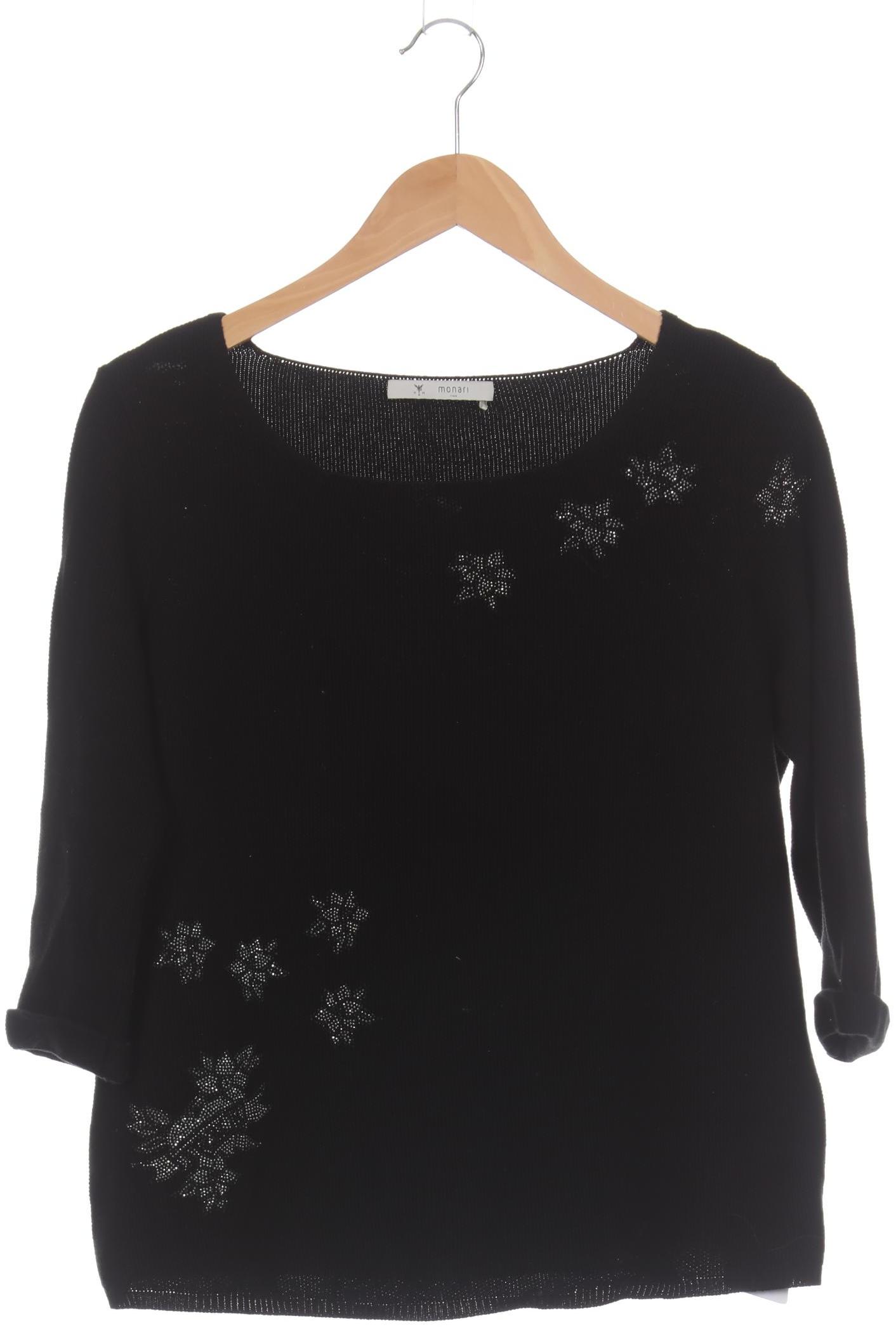 

monari Damen Pullover, schwarz, Gr.