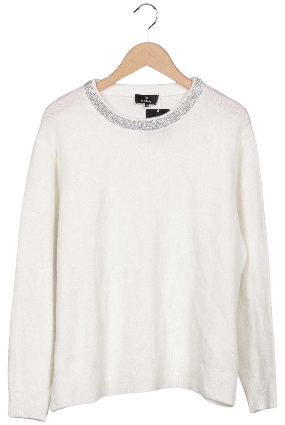 

monari Damen Pullover, weiß, Gr. 42