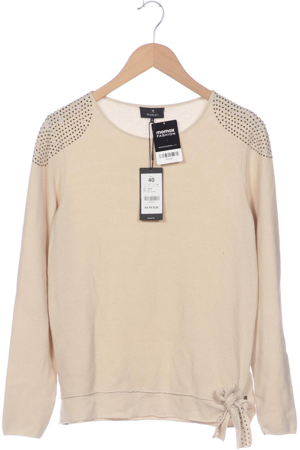 

monari Damen Pullover, beige, Gr. 40