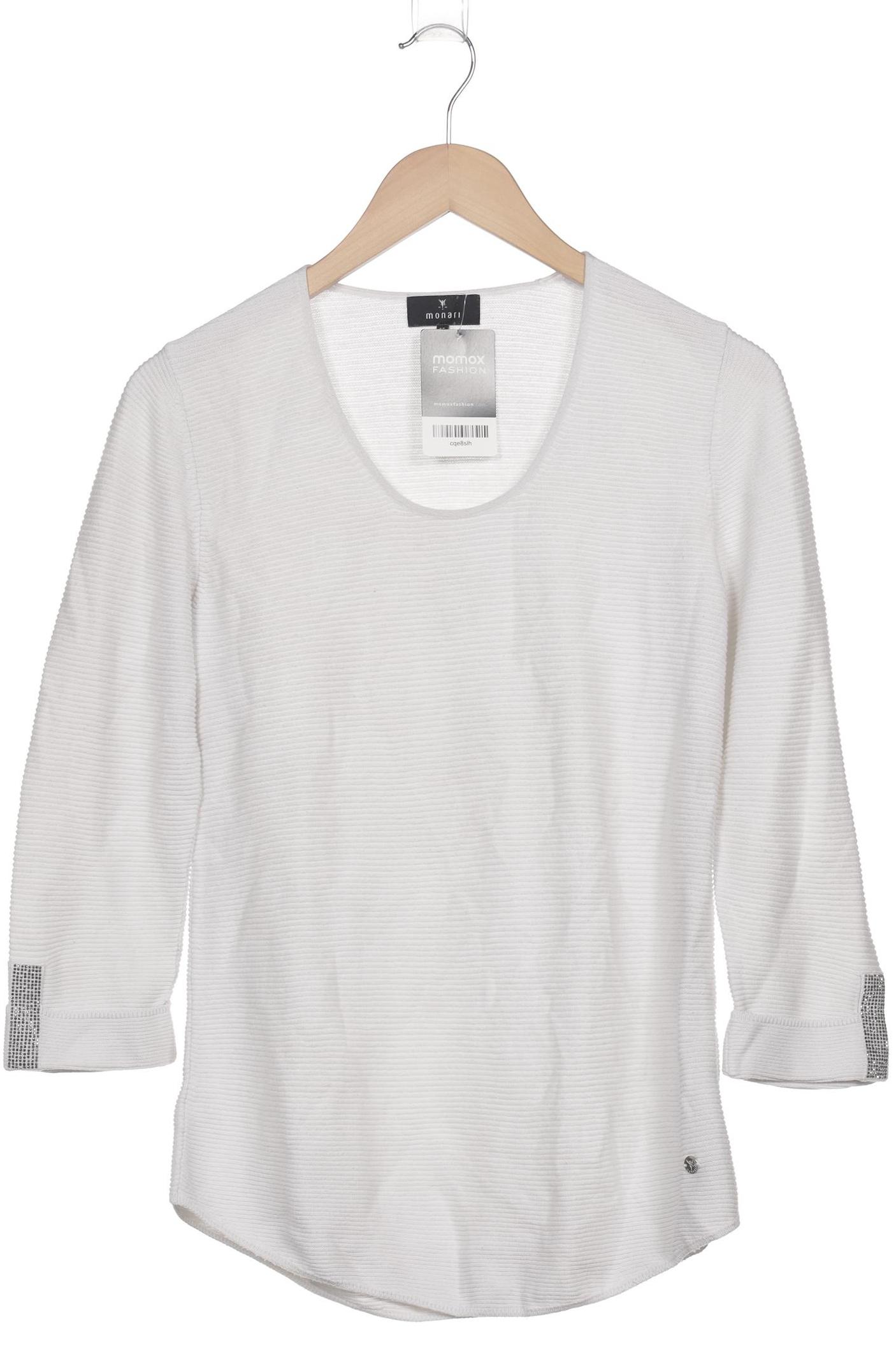 

monari Damen Pullover, weiß, Gr. 36