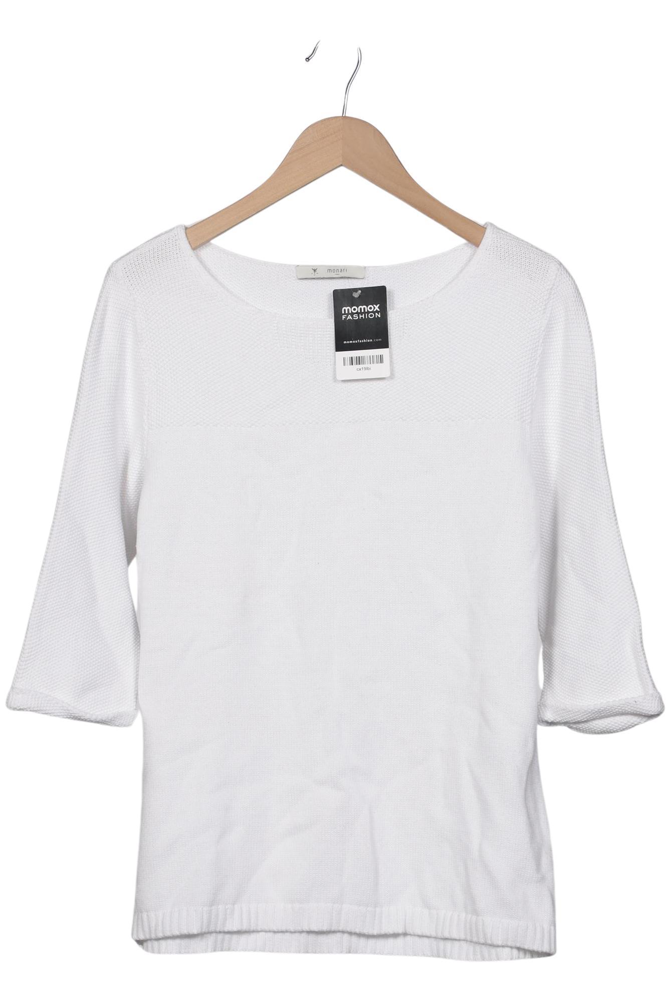 

monari Damen Pullover, weiß, Gr. 38