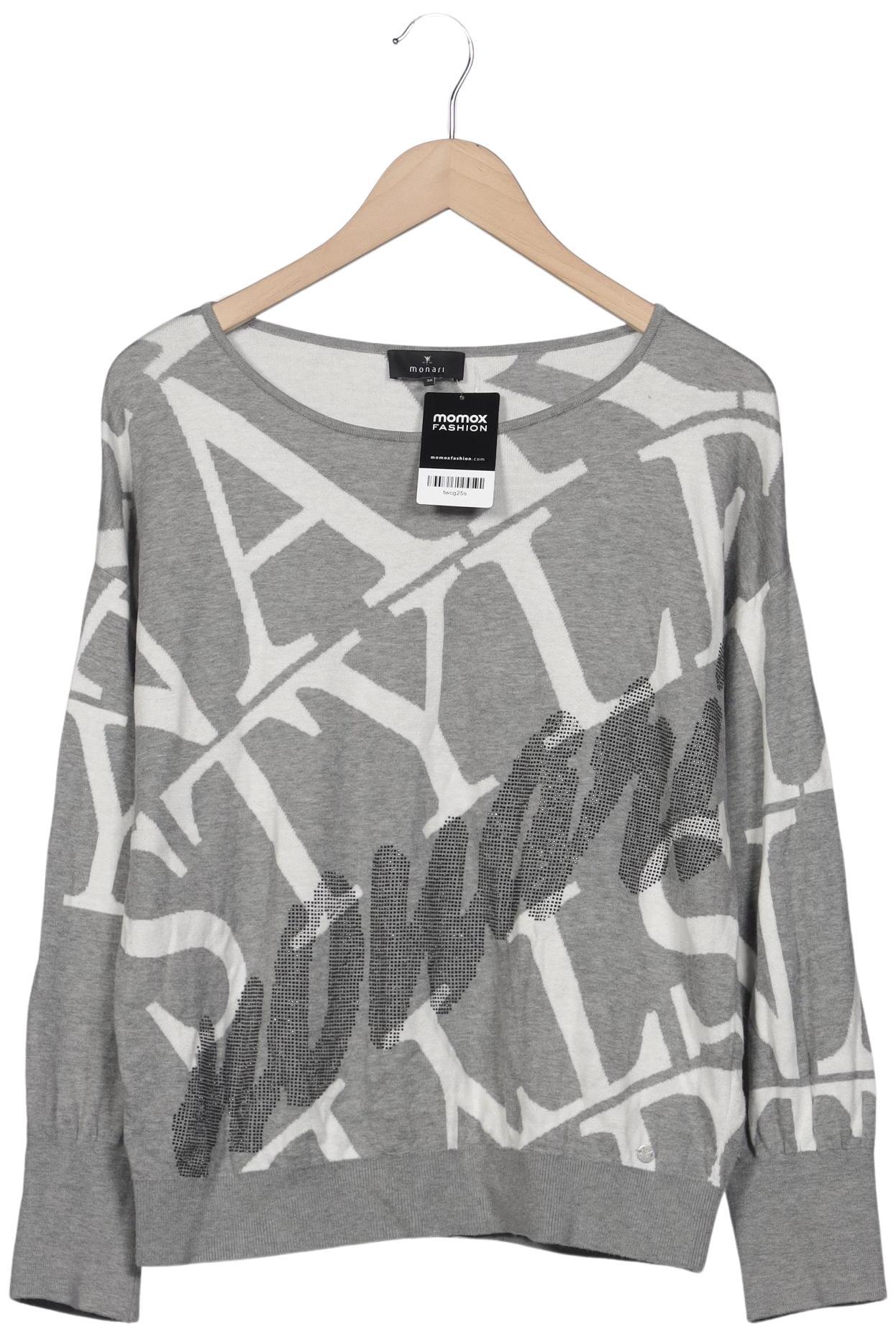 

monari Damen Pullover, grau, Gr. 36