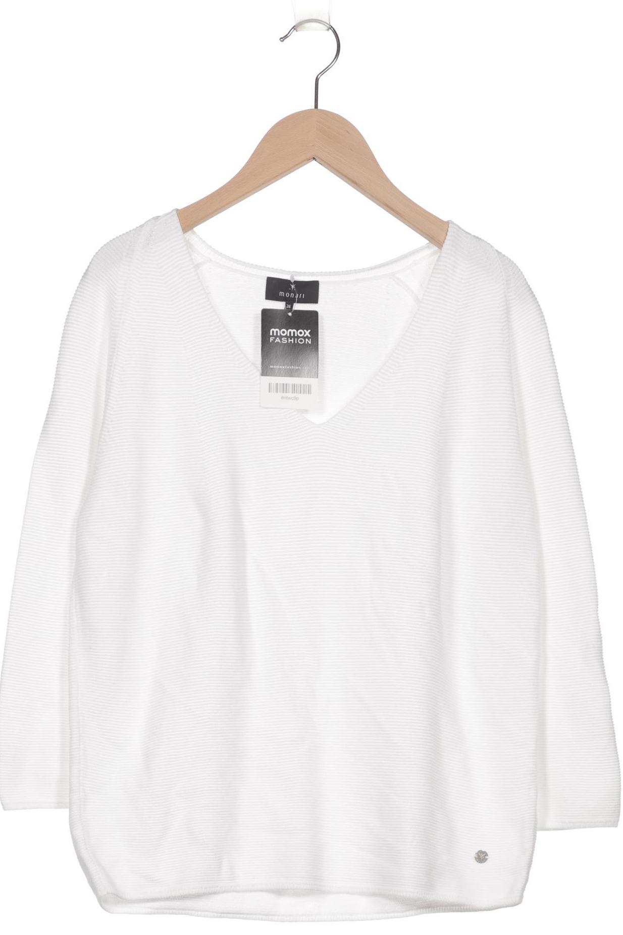 

monari Damen Pullover, weiß, Gr. 36