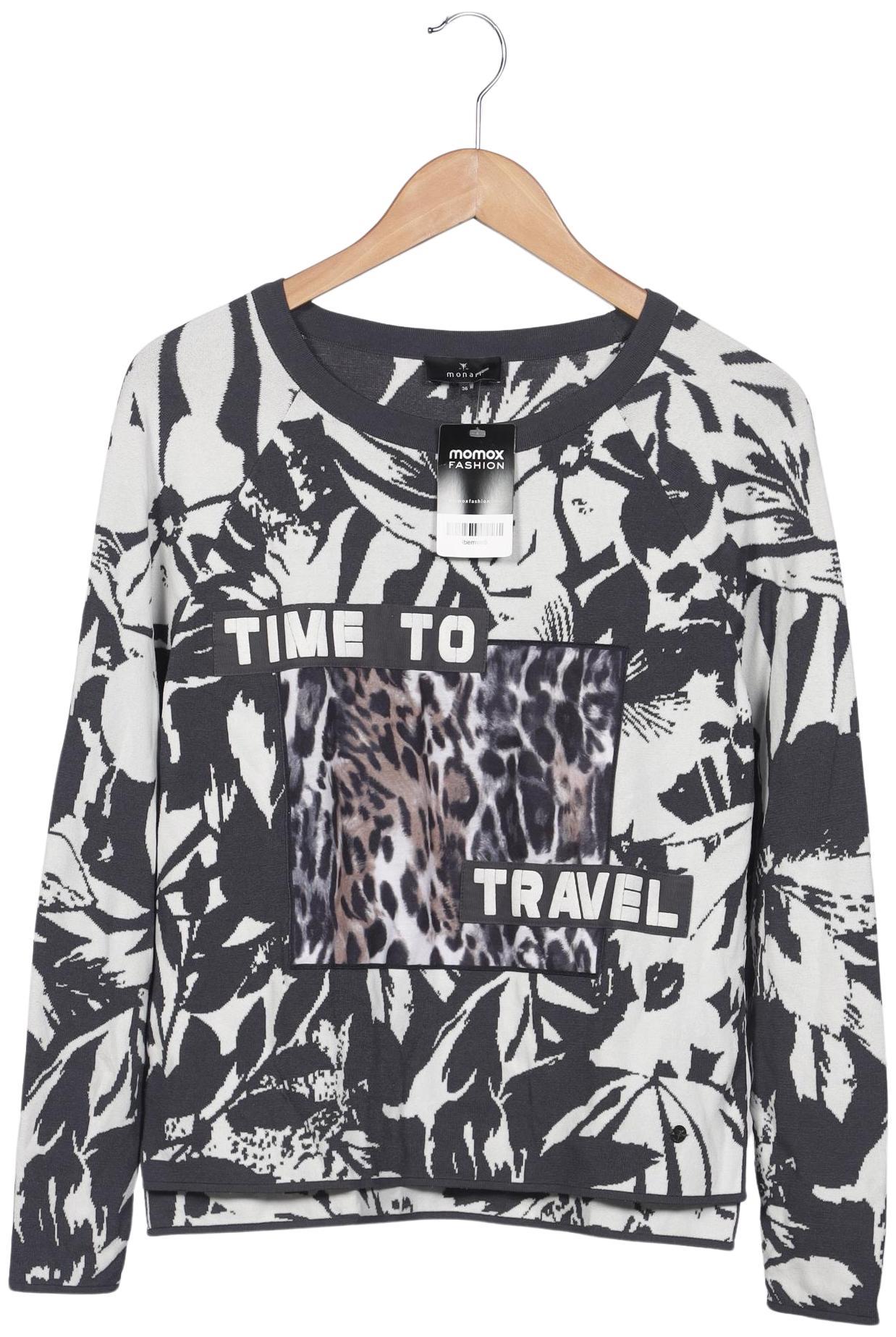 

monari Damen Pullover, grau, Gr. 36