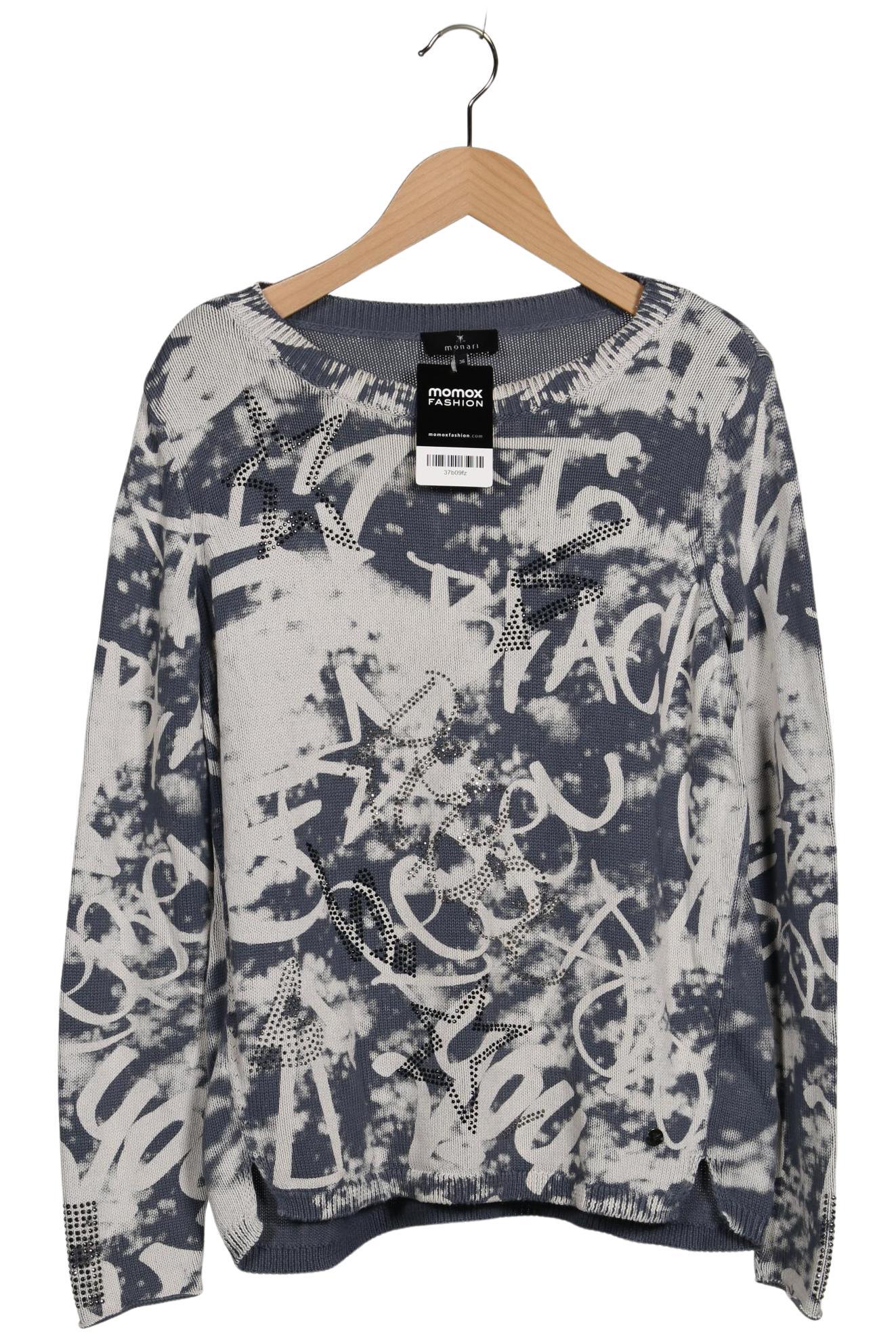 

monari Damen Pullover, blau, Gr. 36