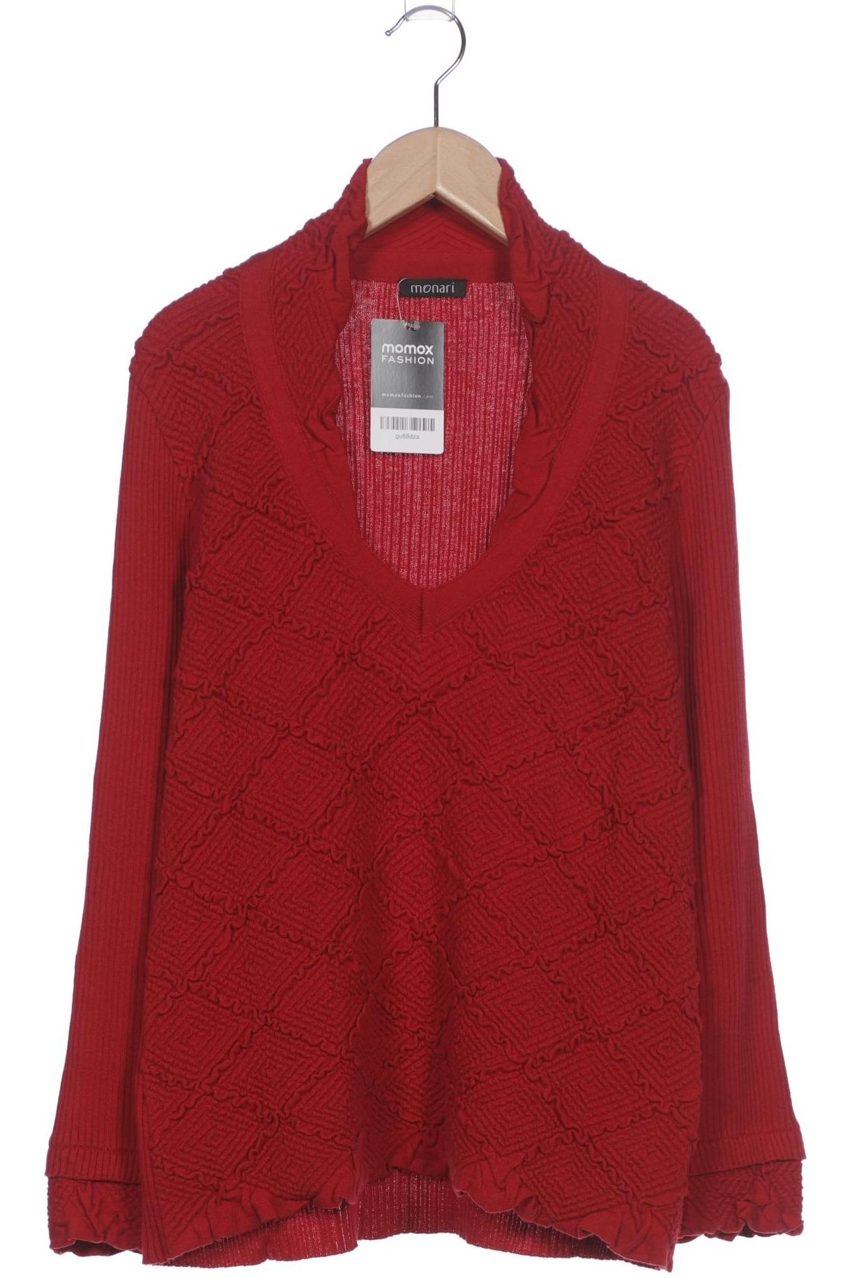 

monari Damen Pullover, rot, Gr. 46