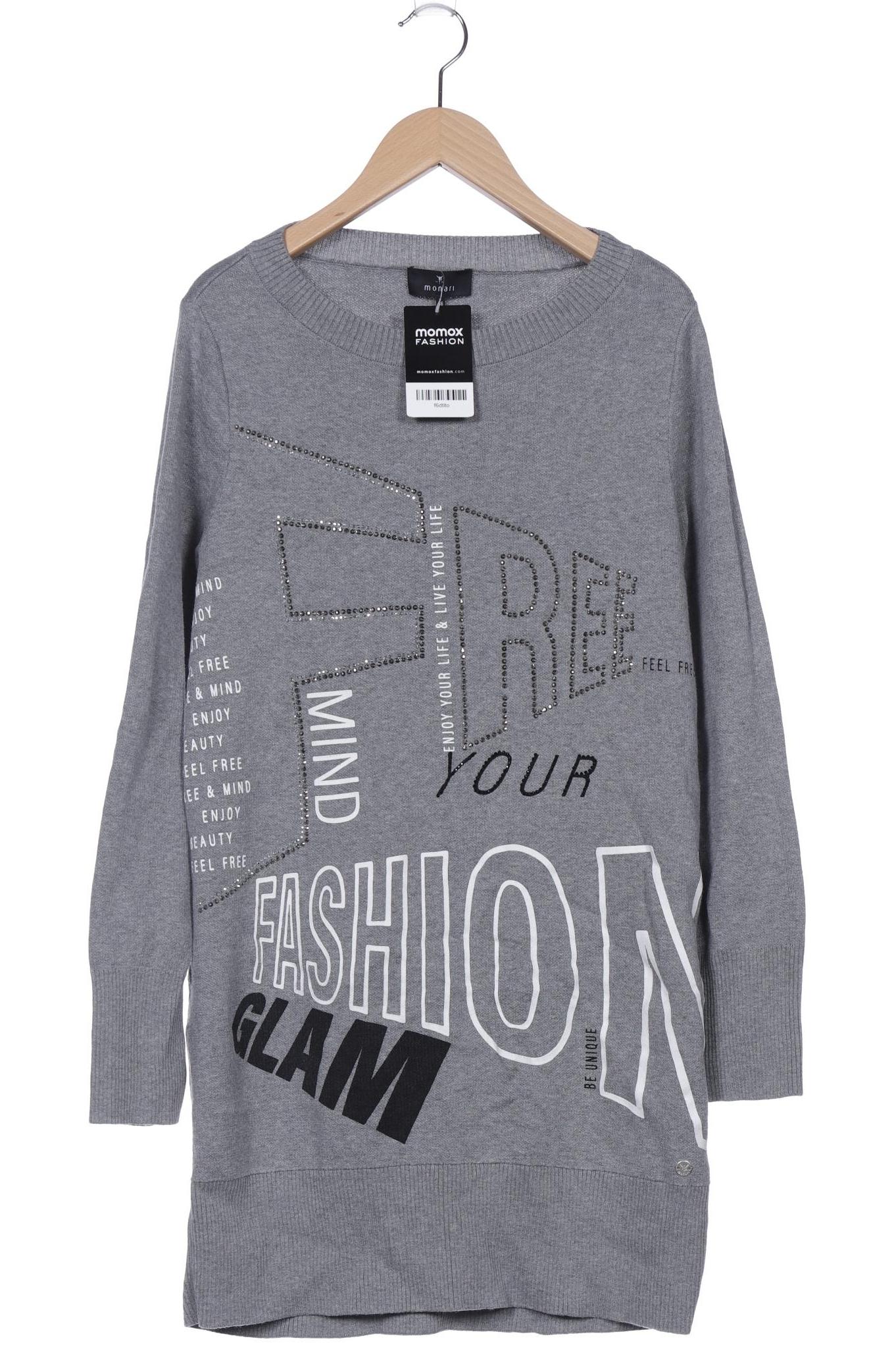 

monari Damen Pullover, grau, Gr. 36