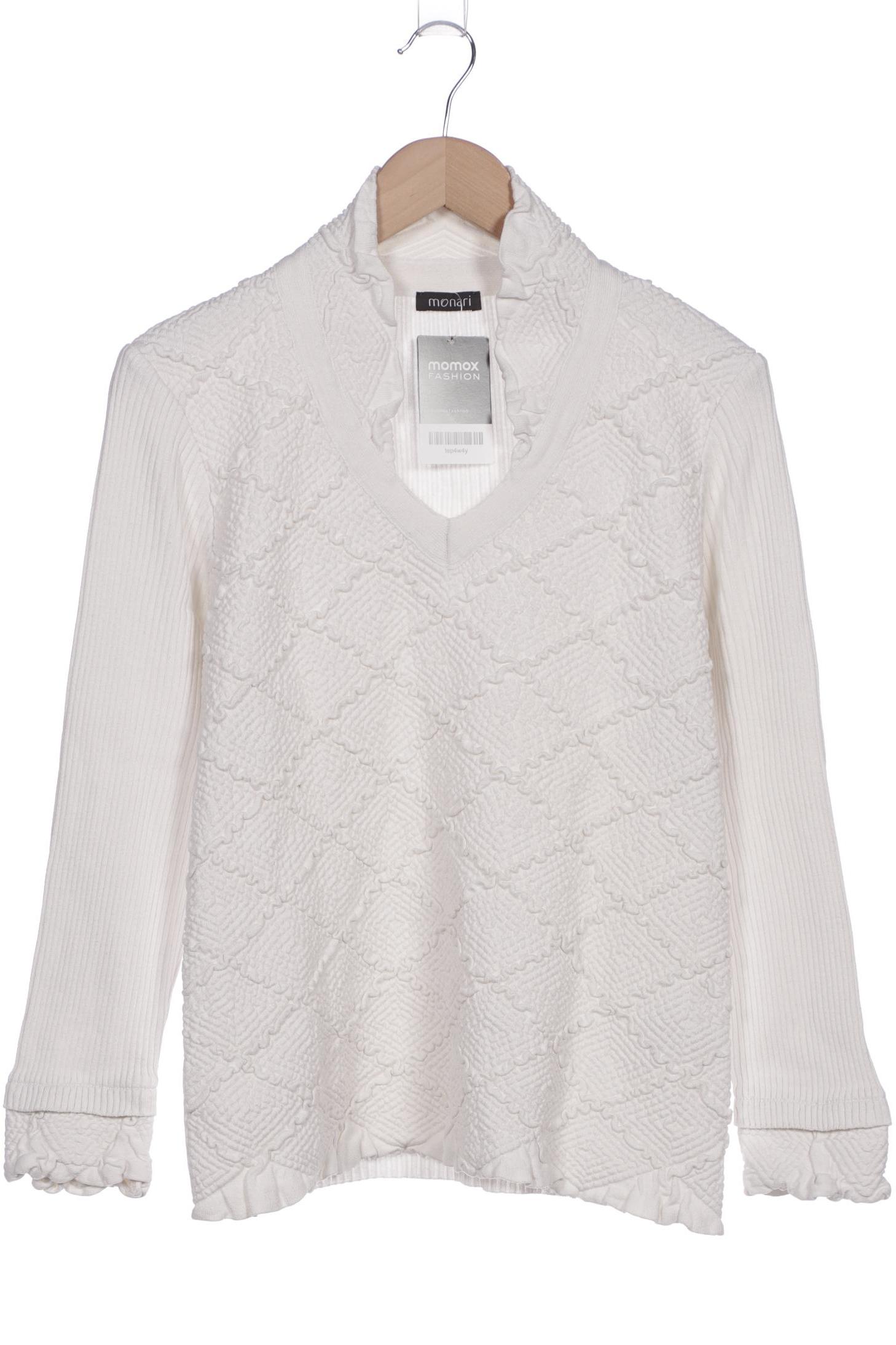 

monari Damen Pullover, weiß, Gr. 46
