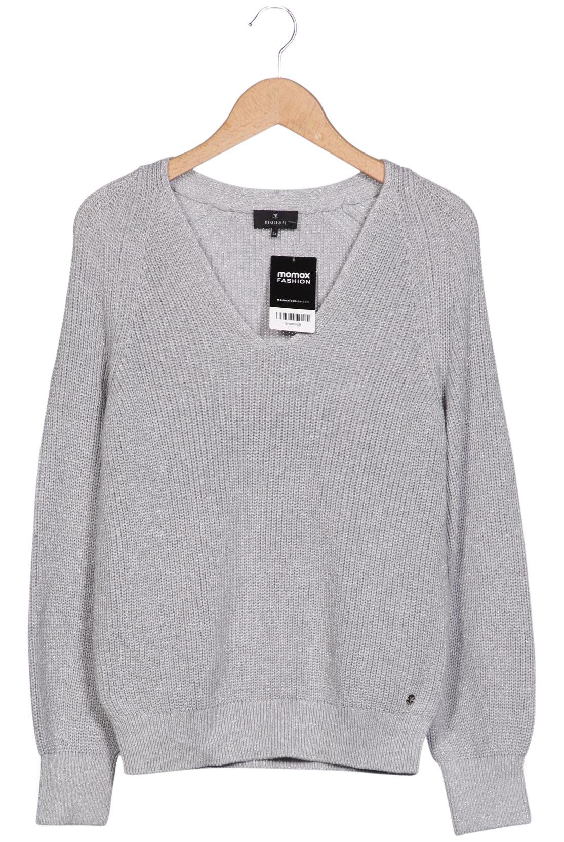 

monari Damen Pullover, grau, Gr. 34