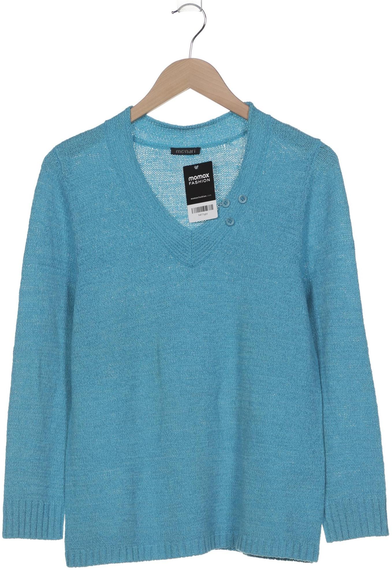 

monari Damen Pullover, blau, Gr. 44