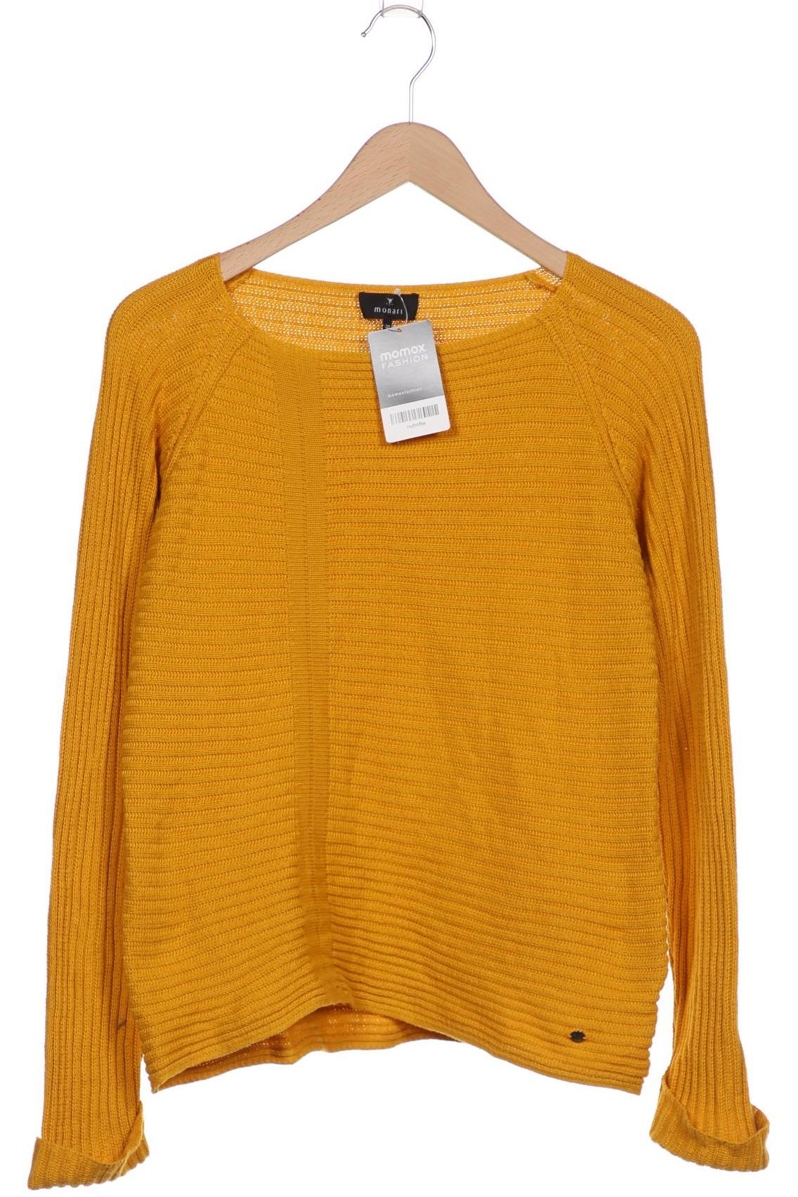 

monari Damen Pullover, gelb, Gr. 38