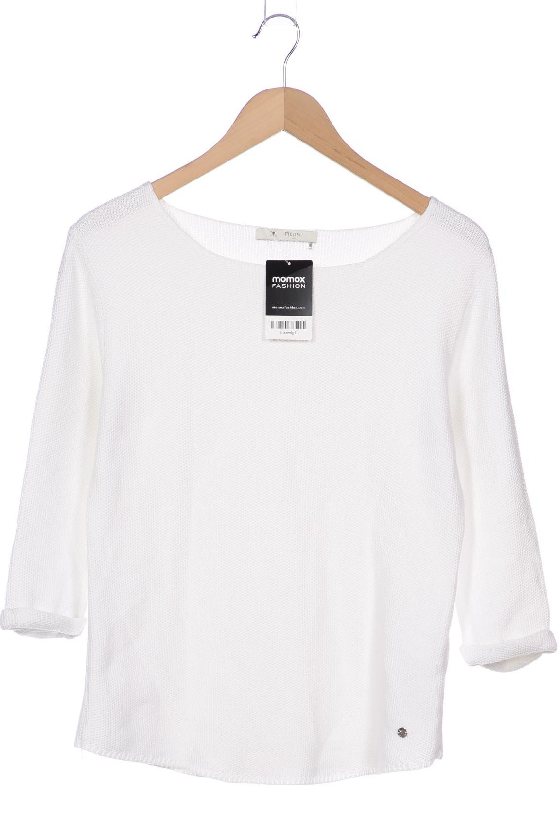 

monari Damen Pullover, weiß, Gr. 38