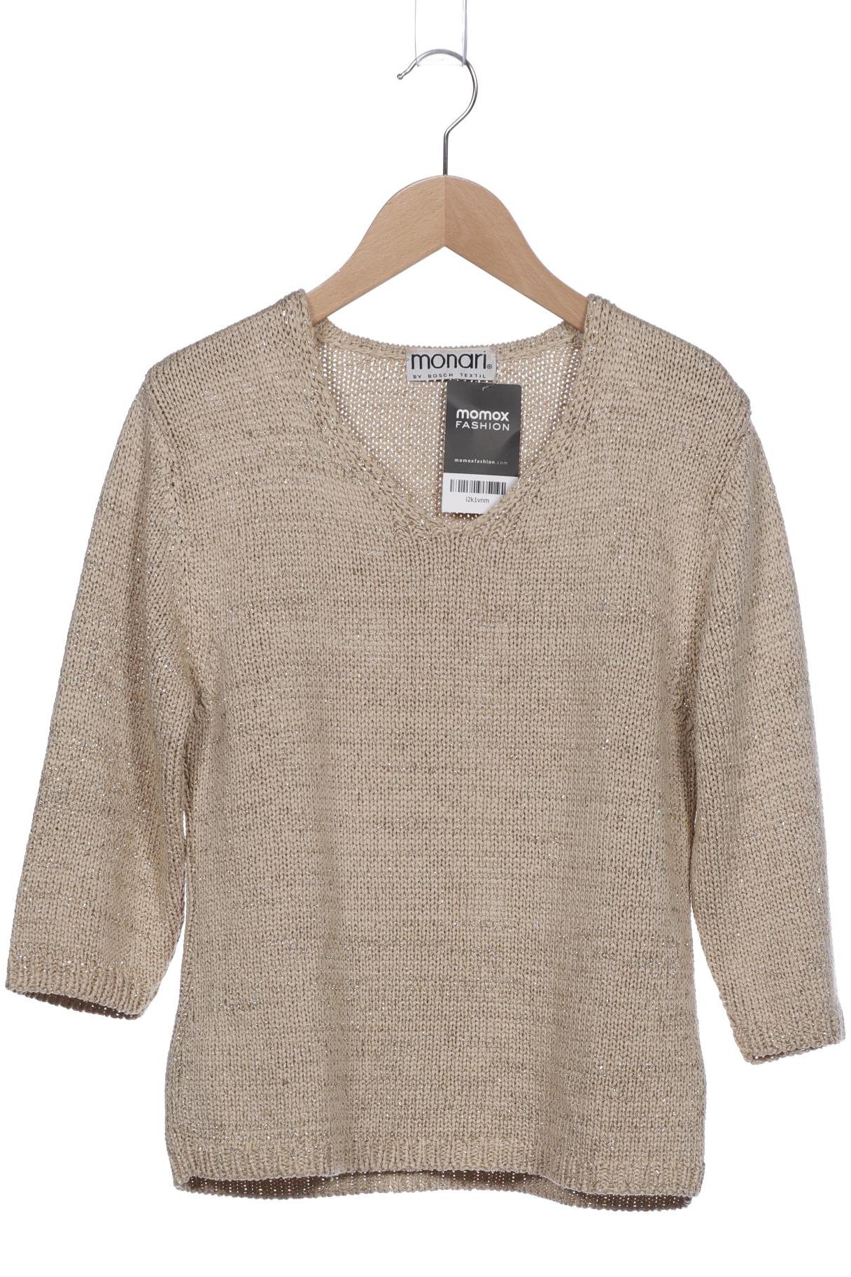 

monari Damen Pullover, beige, Gr. 36