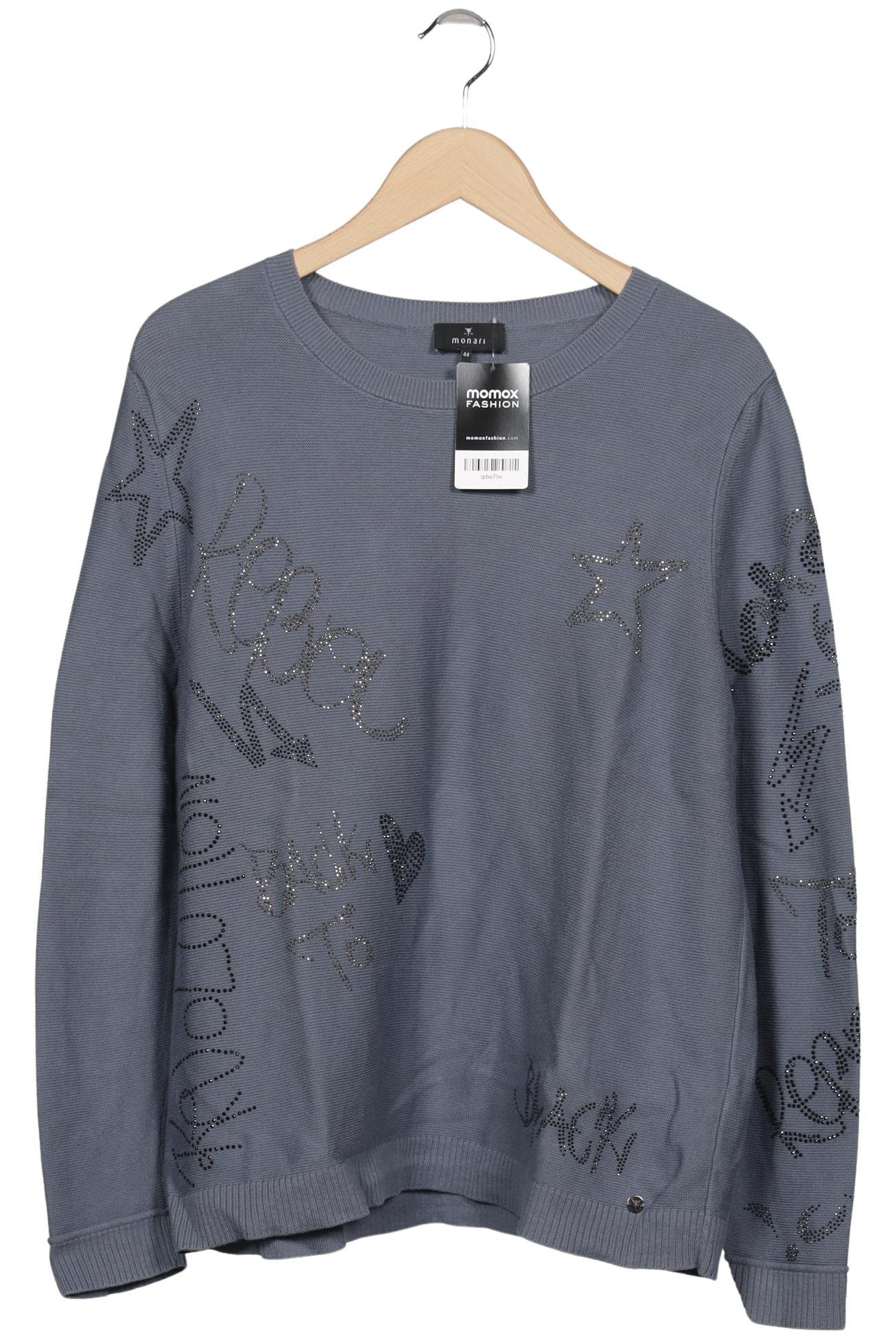 

monari Damen Pullover, blau, Gr. 44