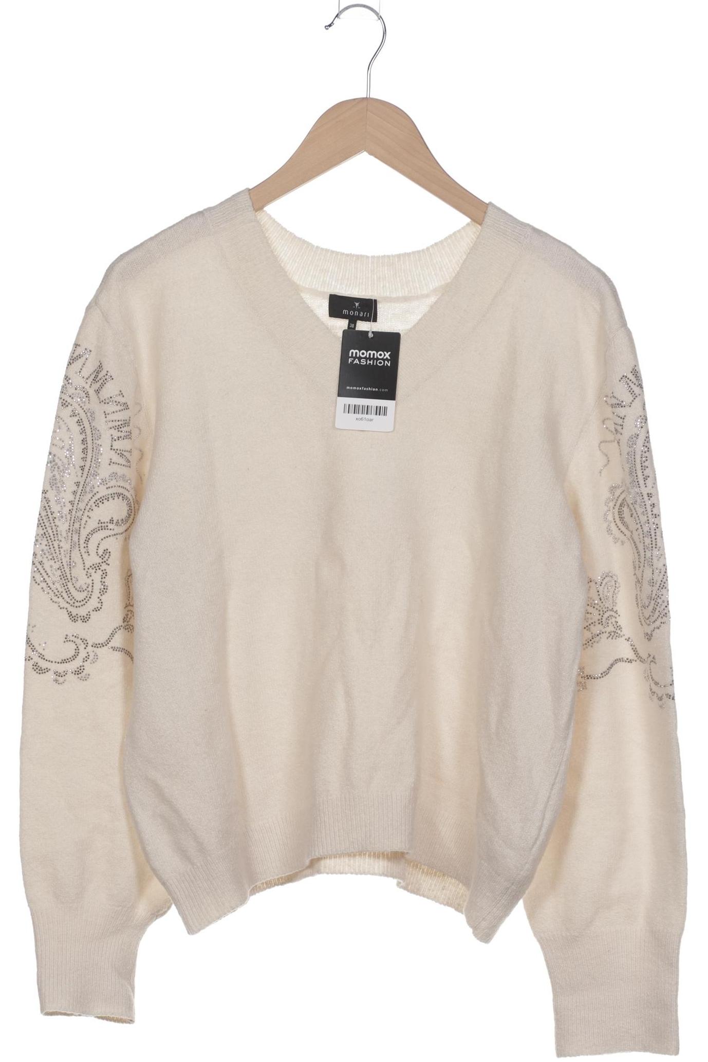 

monari Damen Pullover, cremeweiß, Gr. 38