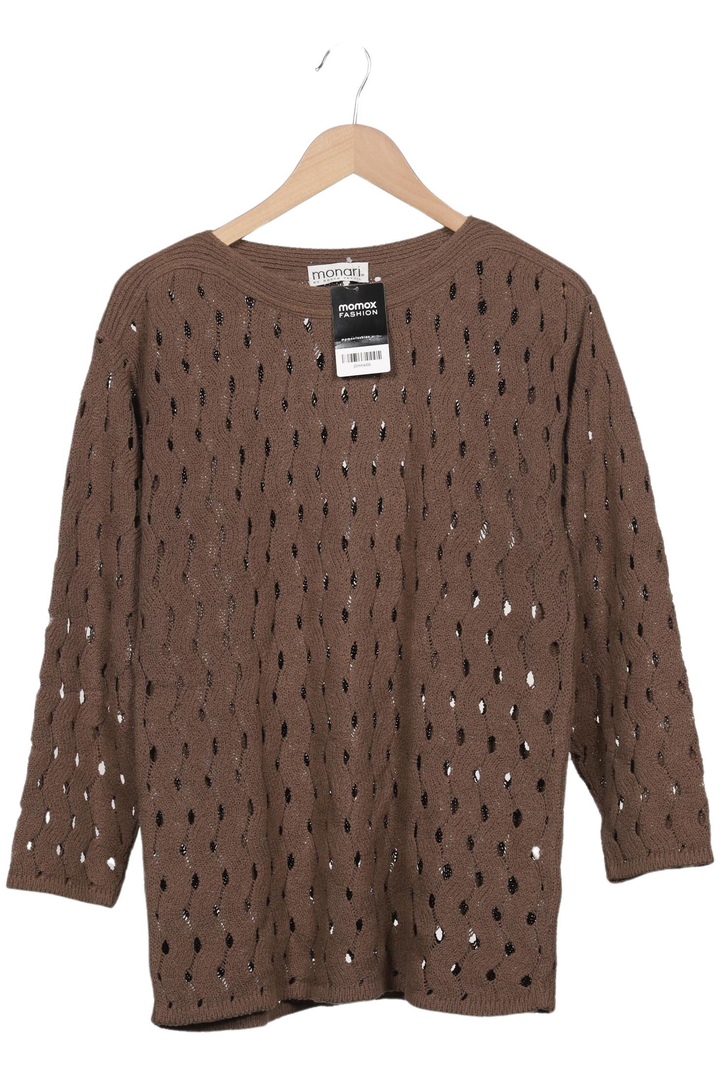 

monari Damen Pullover, braun, Gr. 38