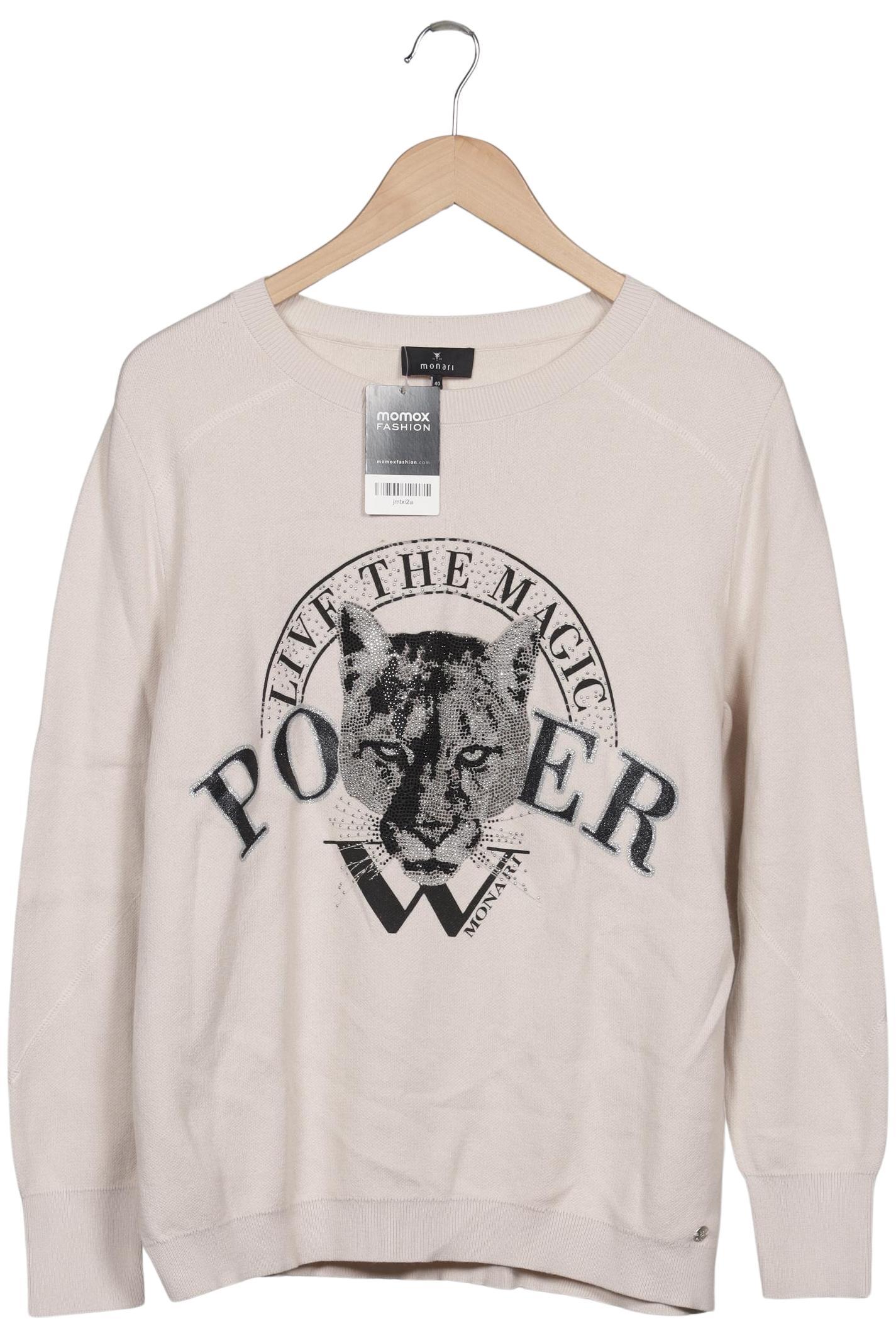 

monari Damen Pullover, beige, Gr. 40