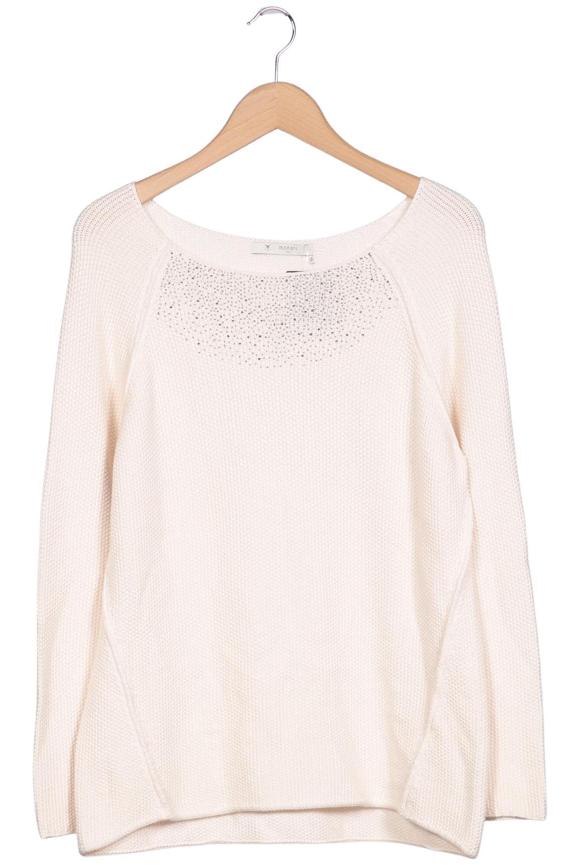 

monari Damen Pullover, cremeweiß, Gr. 38