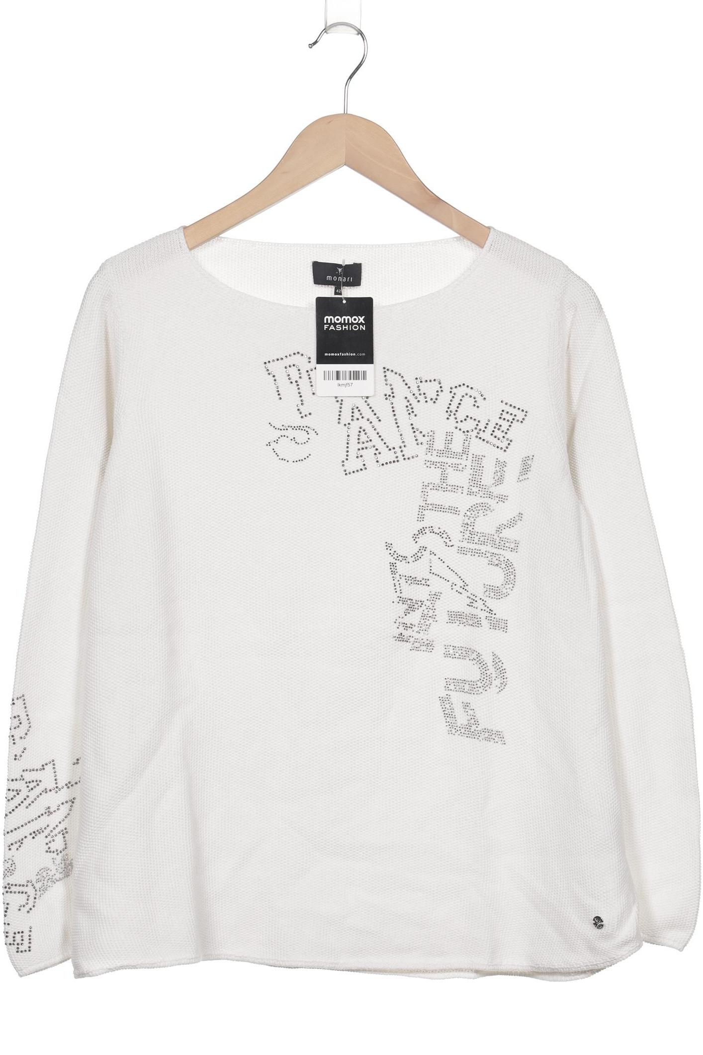 

monari Damen Pullover, weiß, Gr. 42