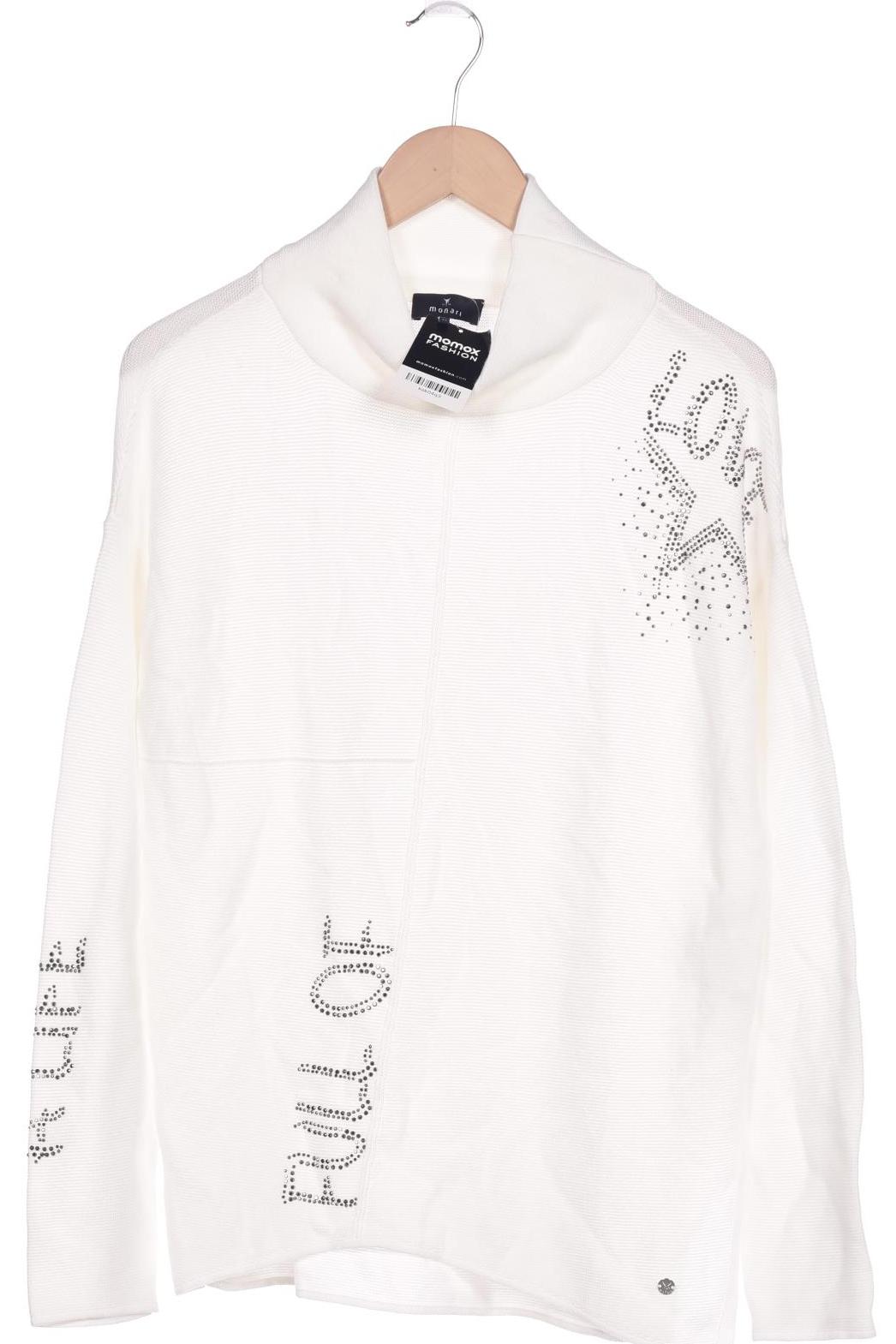 

monari Damen Pullover, weiß, Gr. 36