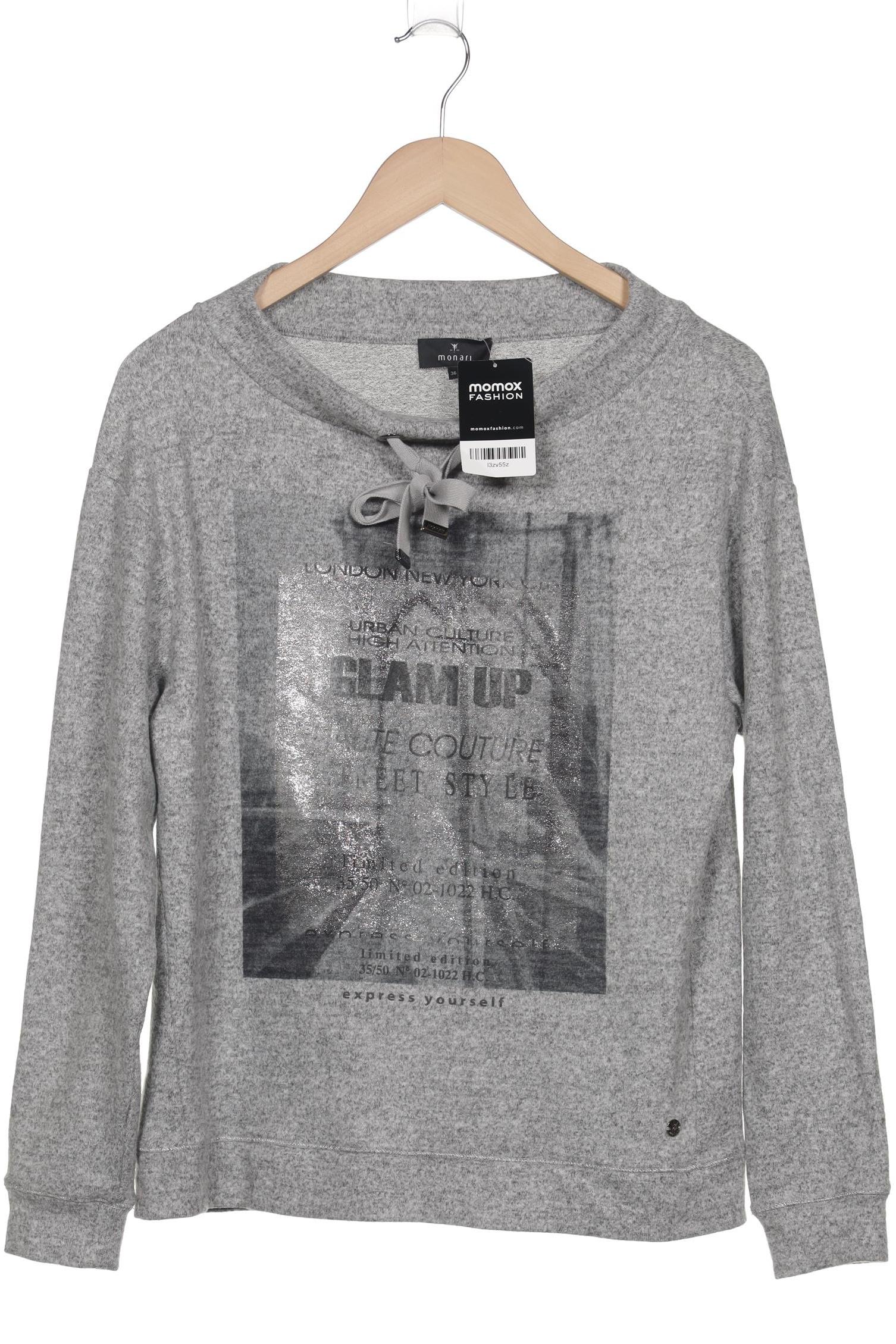 

monari Damen Pullover, grau, Gr. 36