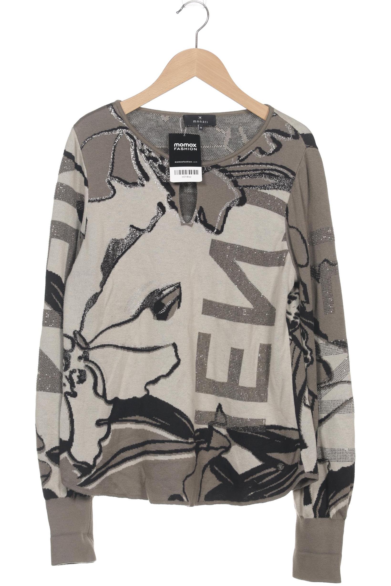 

monari Damen Pullover, grau, Gr. 36