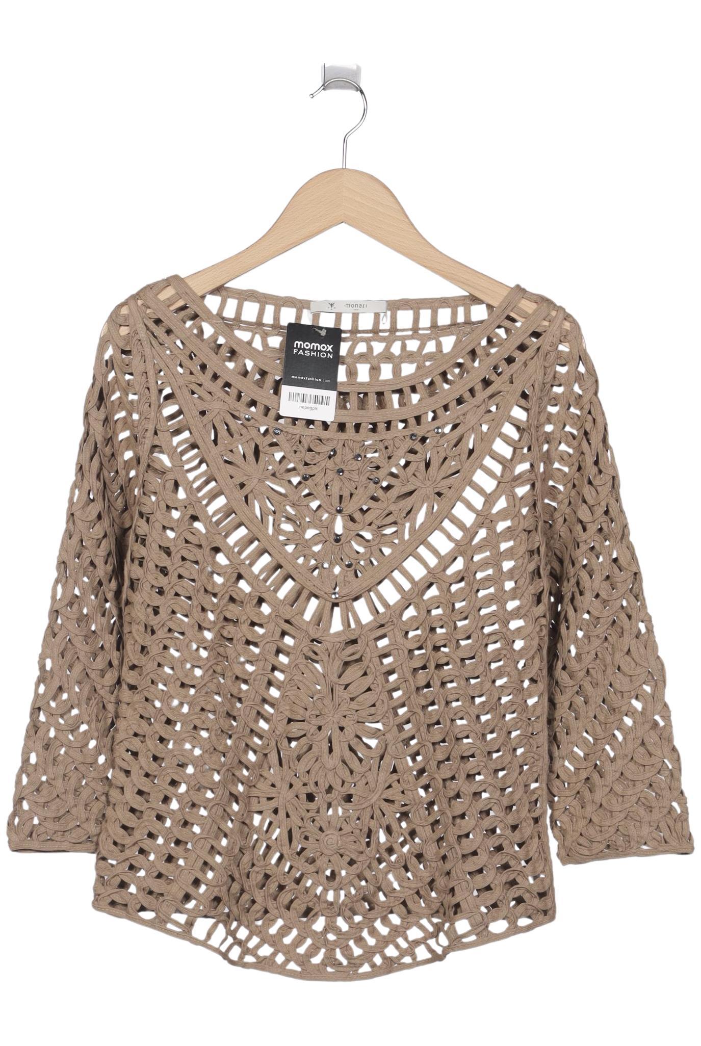 

monari Damen Pullover, beige, Gr. 38