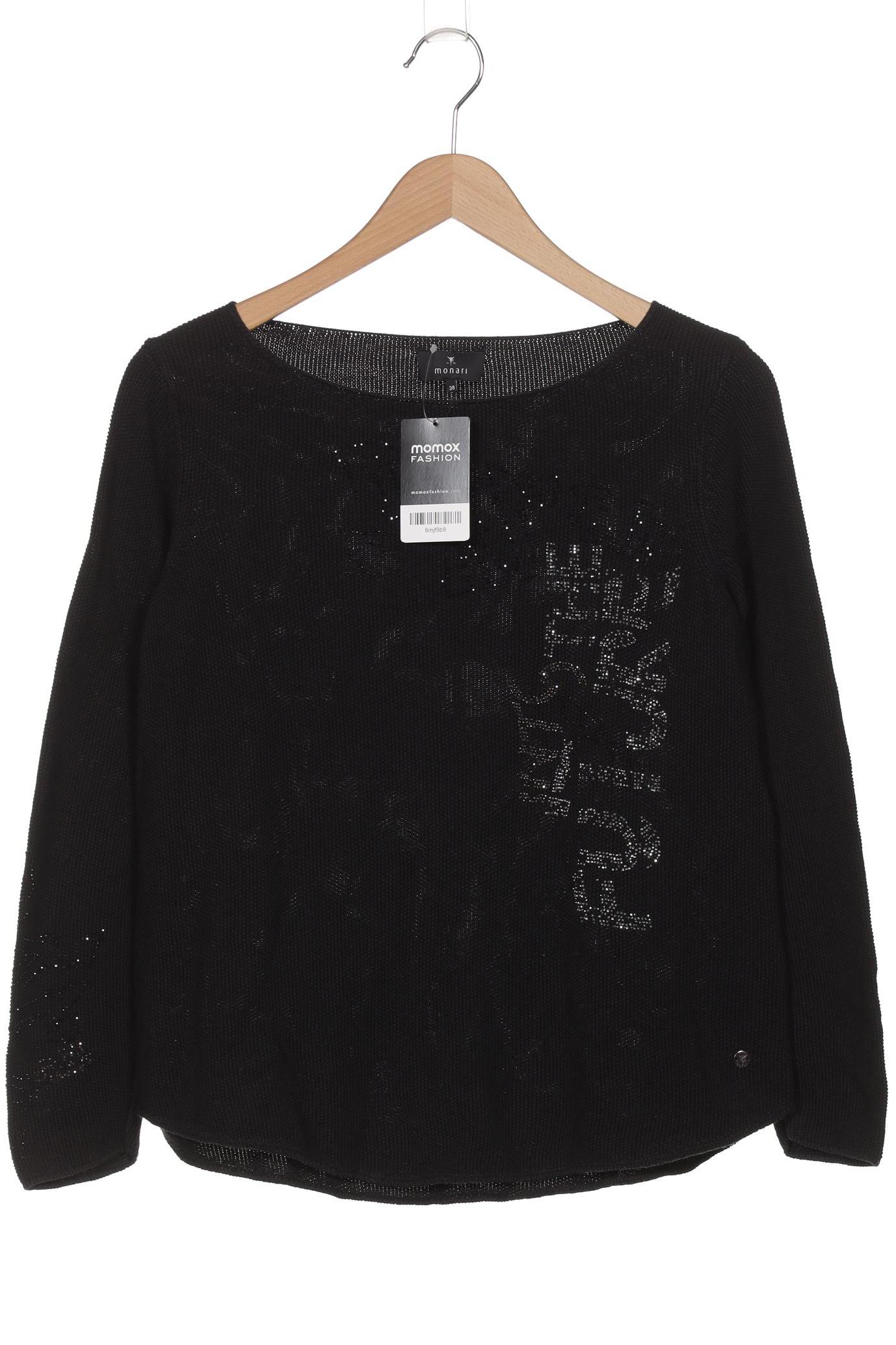 

monari Damen Pullover, schwarz, Gr. 38