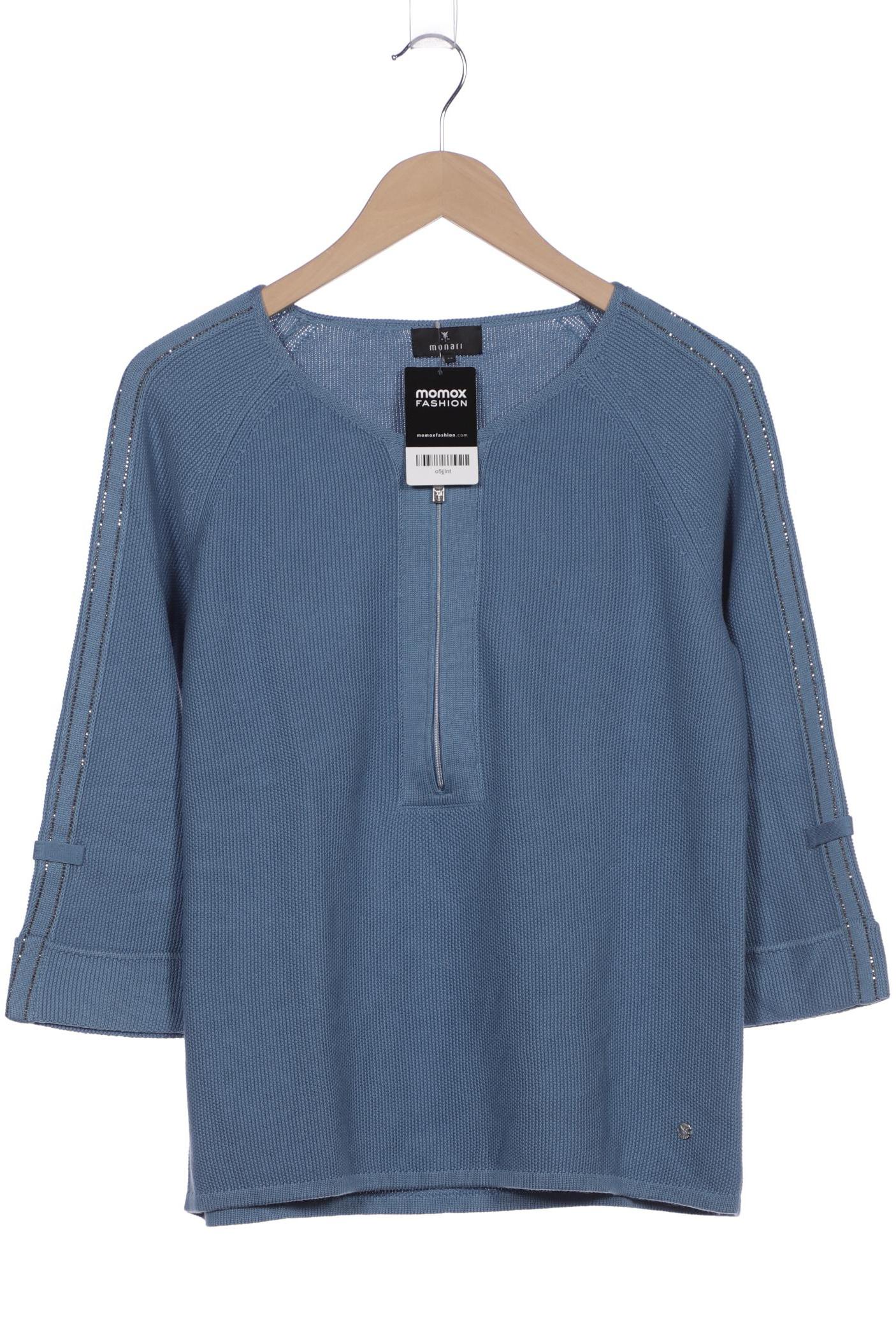 

monari Damen Pullover, blau, Gr. 38