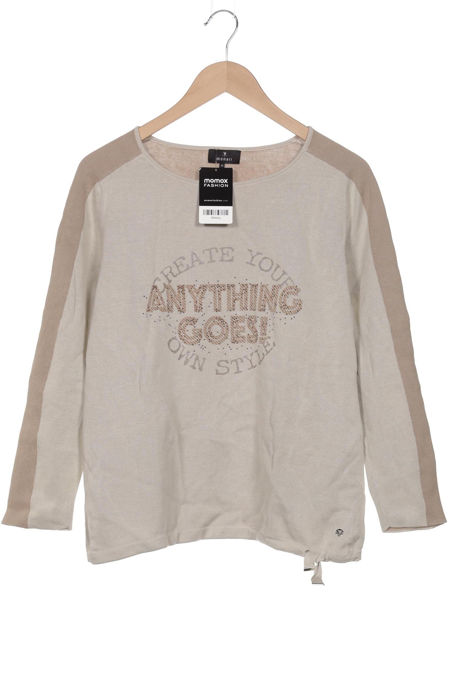 

monari Damen Pullover, beige, Gr. 40