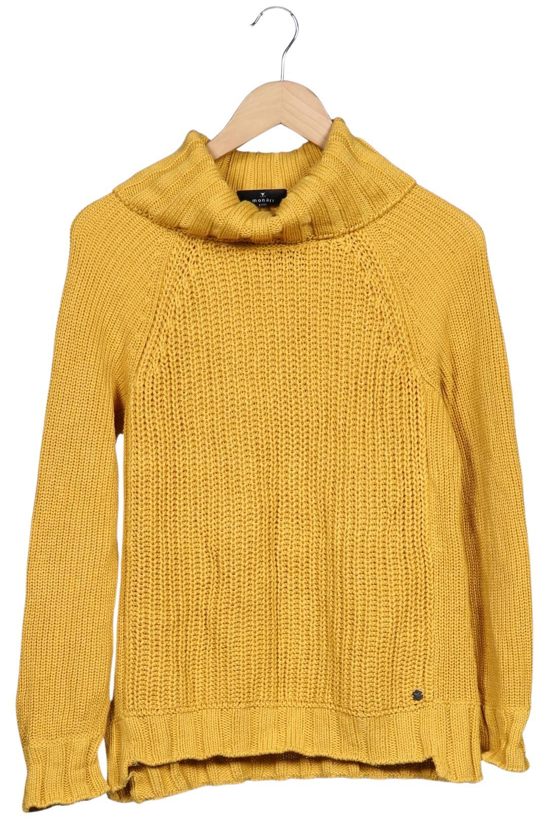 

monari Damen Pullover, gelb, Gr. 36