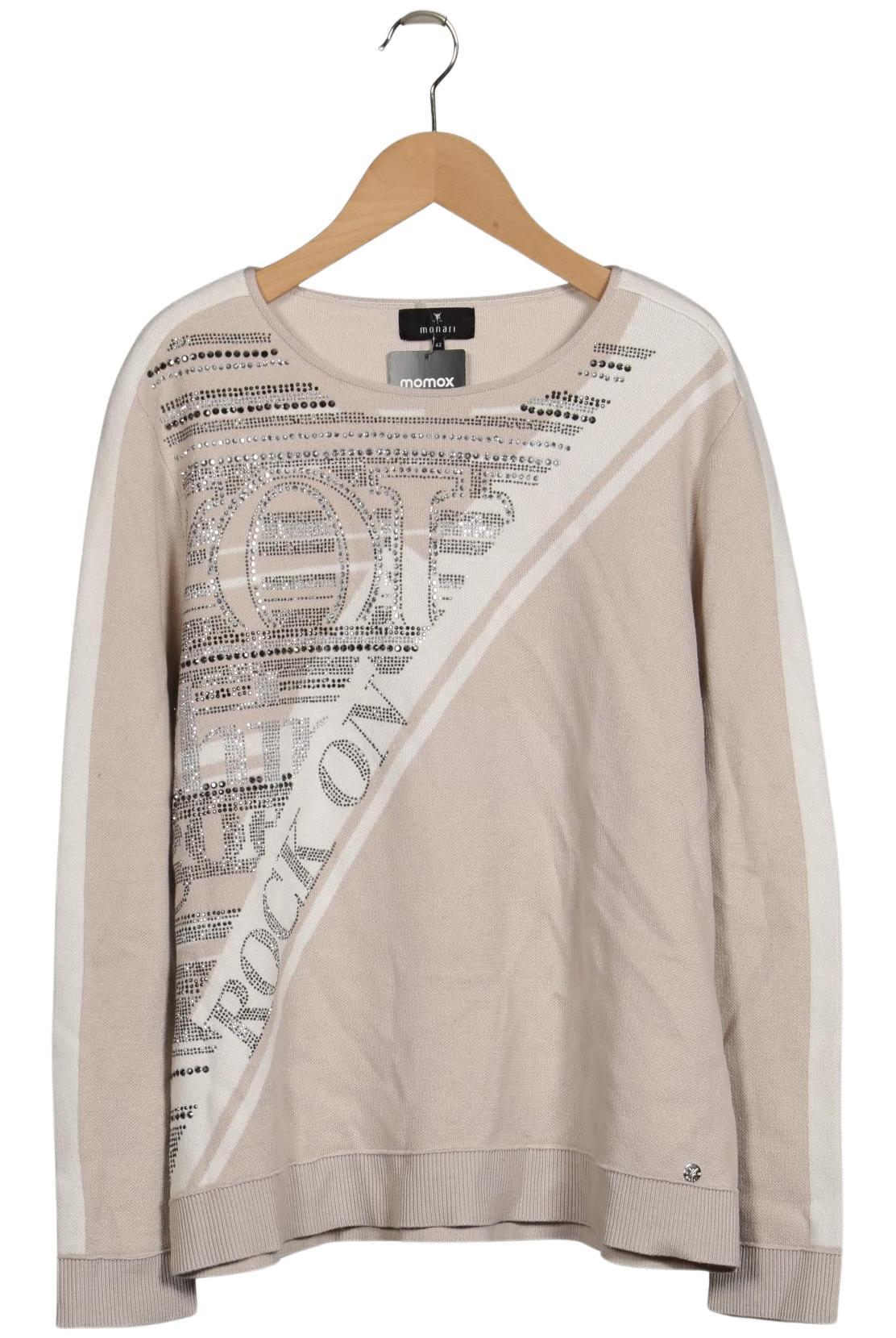 

monari Damen Pullover, beige, Gr. 42