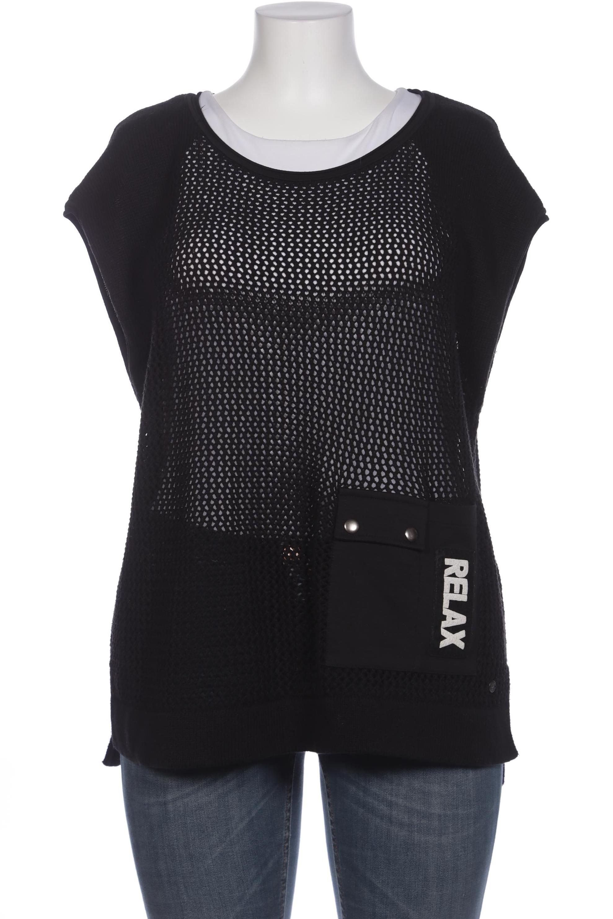 

monari Damen Pullover, schwarz, Gr. 44