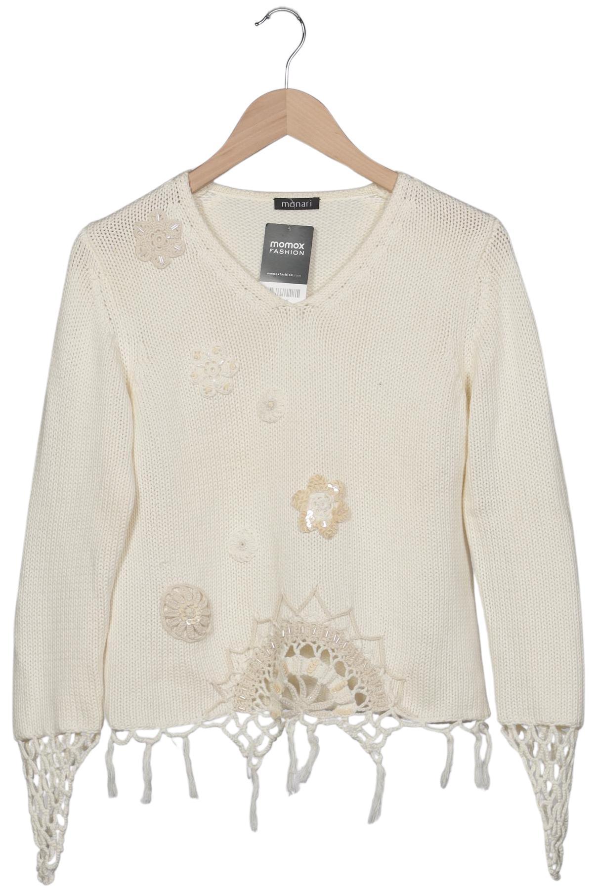 

monari Damen Pullover, cremeweiß, Gr. 38