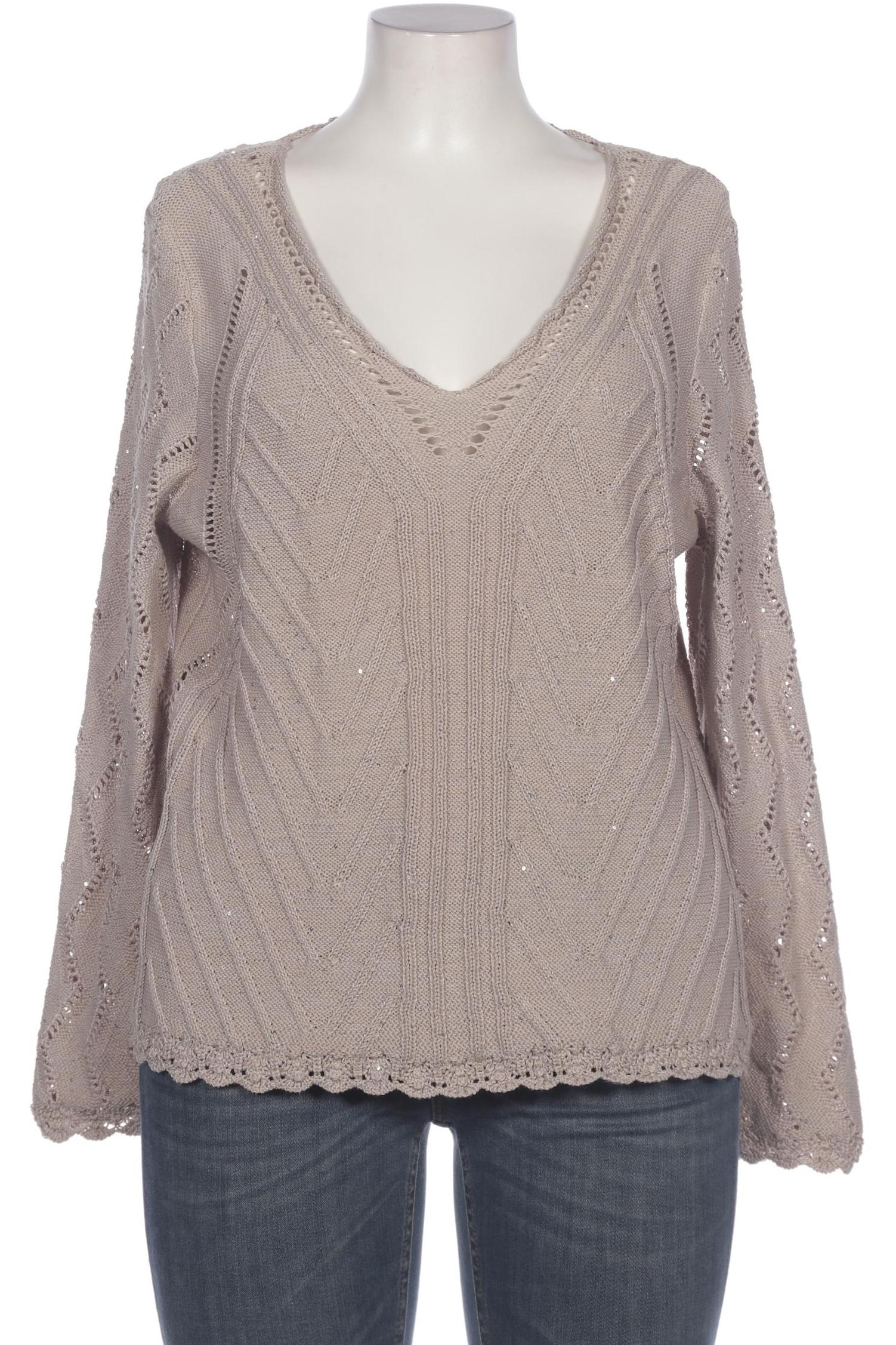 

monari Damen Pullover, beige, Gr. 42