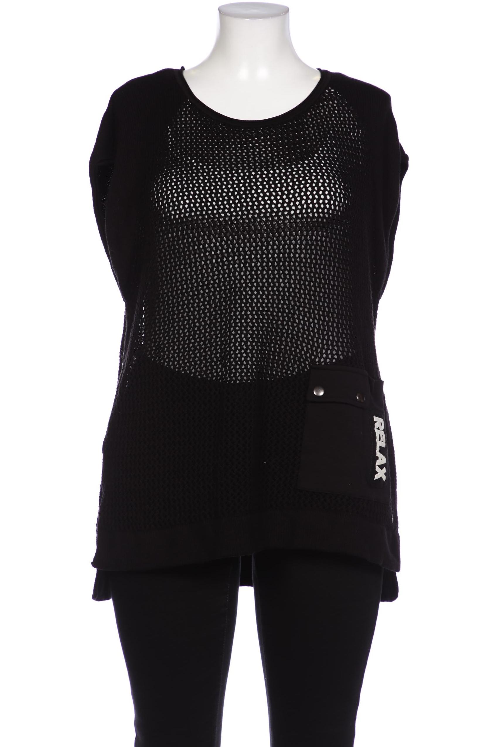 

monari Damen Pullover, schwarz, Gr. 46