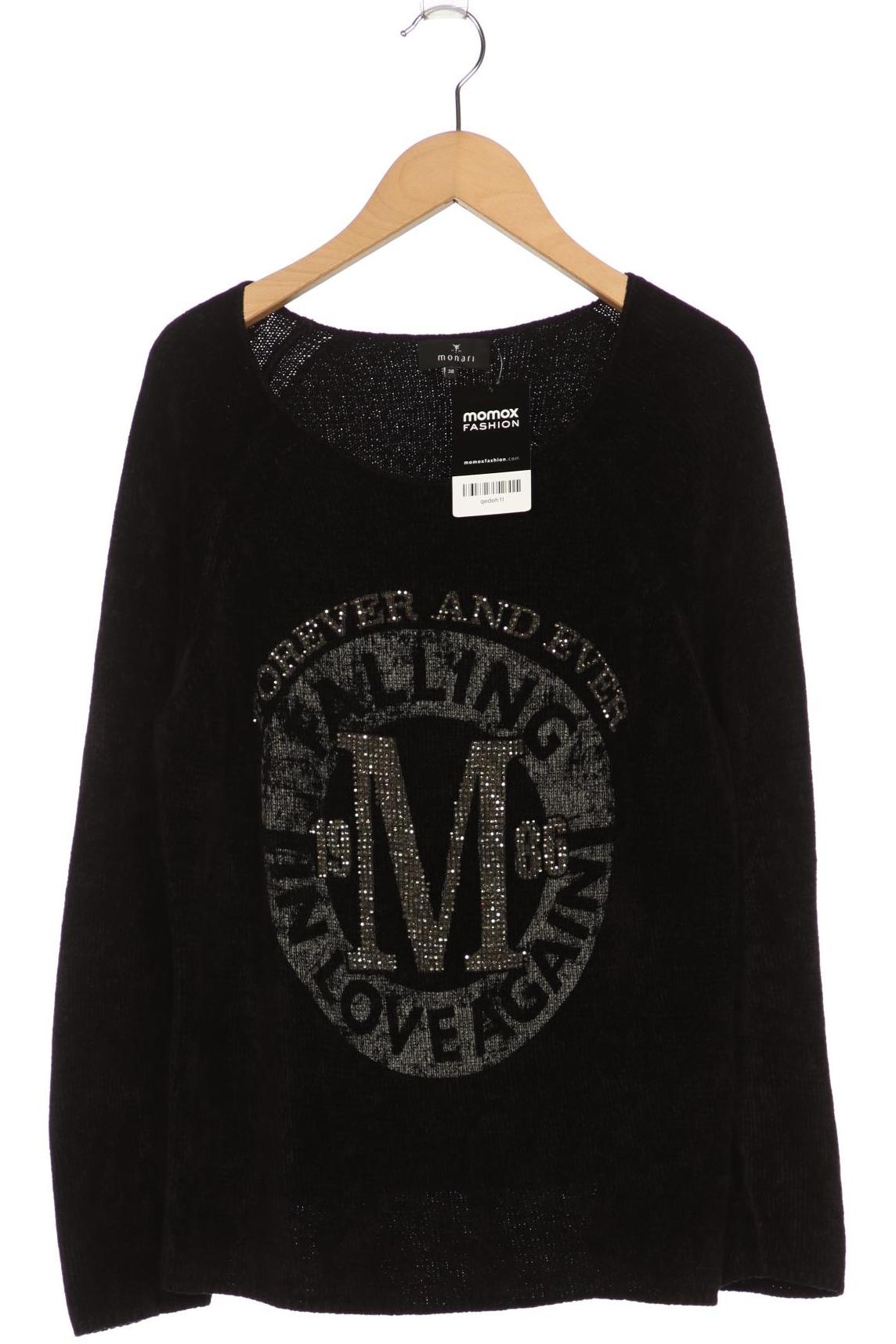 

monari Damen Pullover, schwarz, Gr. 38