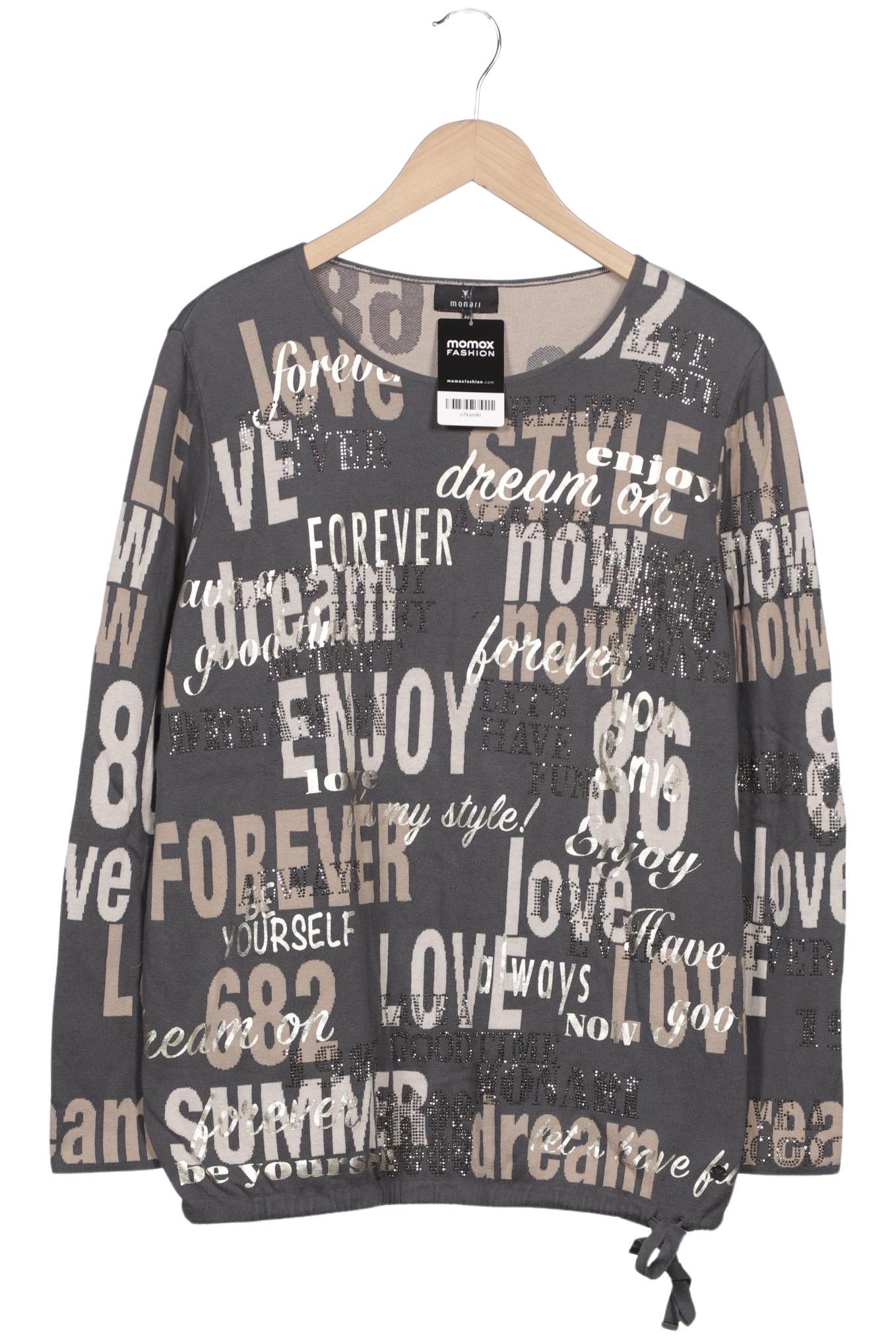 

monari Damen Pullover, grau, Gr. 44