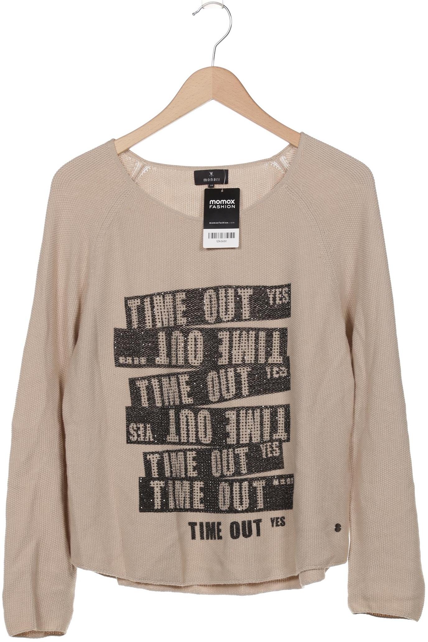 

monari Damen Pullover, beige, Gr. 38