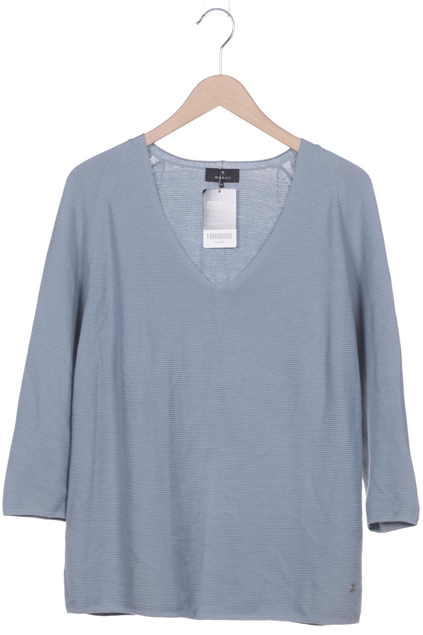 

monari Damen Pullover, blau, Gr. 44