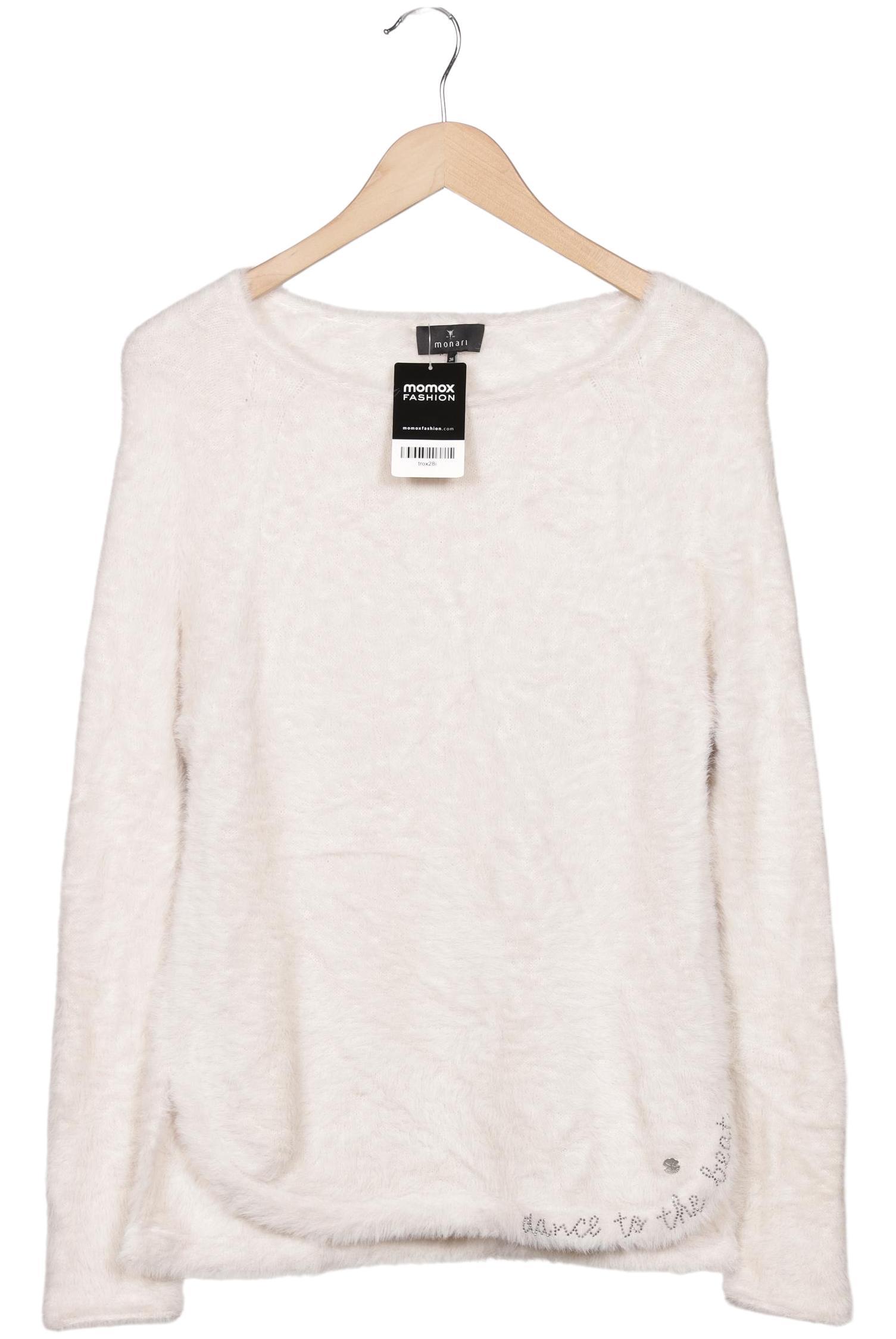 

monari Damen Pullover, cremeweiß, Gr. 36