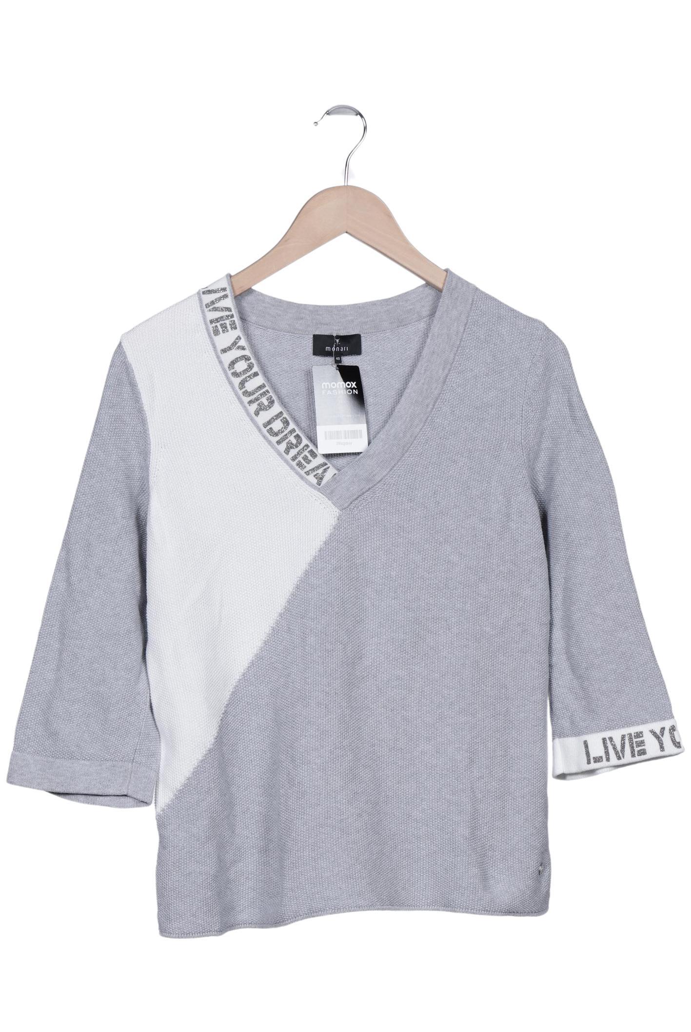 

monari Damen Pullover, grau, Gr. 40