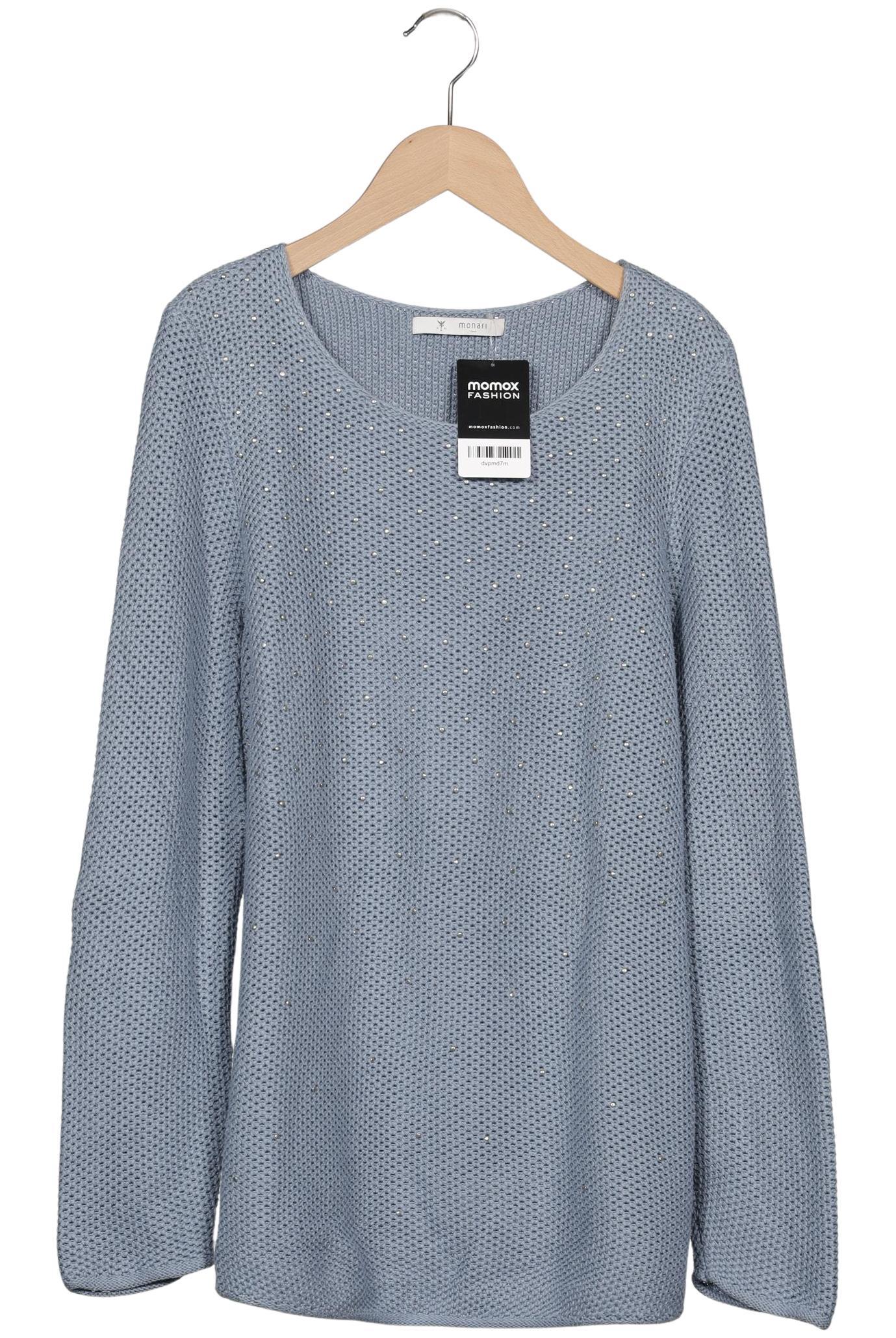 

monari Damen Pullover, blau, Gr. 46