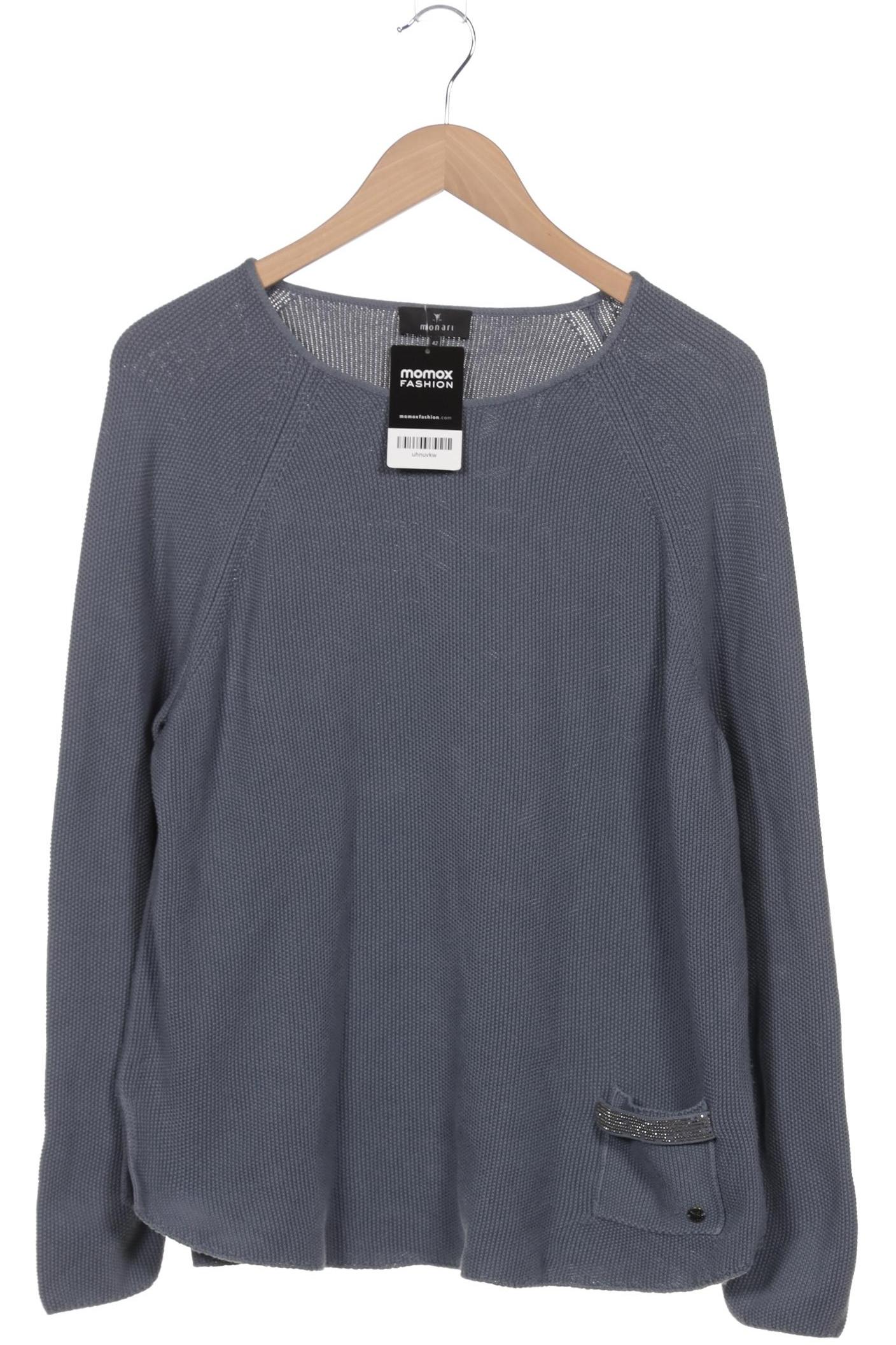 

monari Damen Pullover, blau, Gr. 42