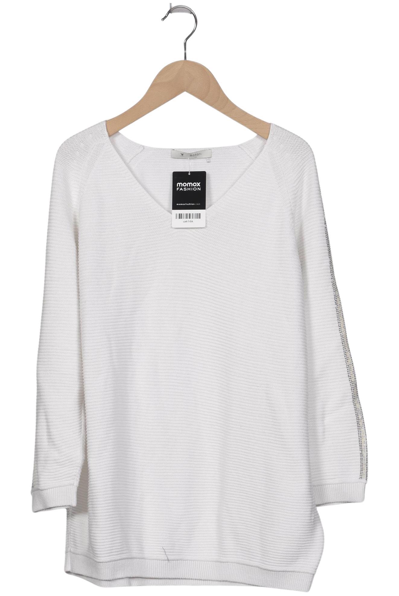 

monari Damen Pullover, weiß, Gr. 38