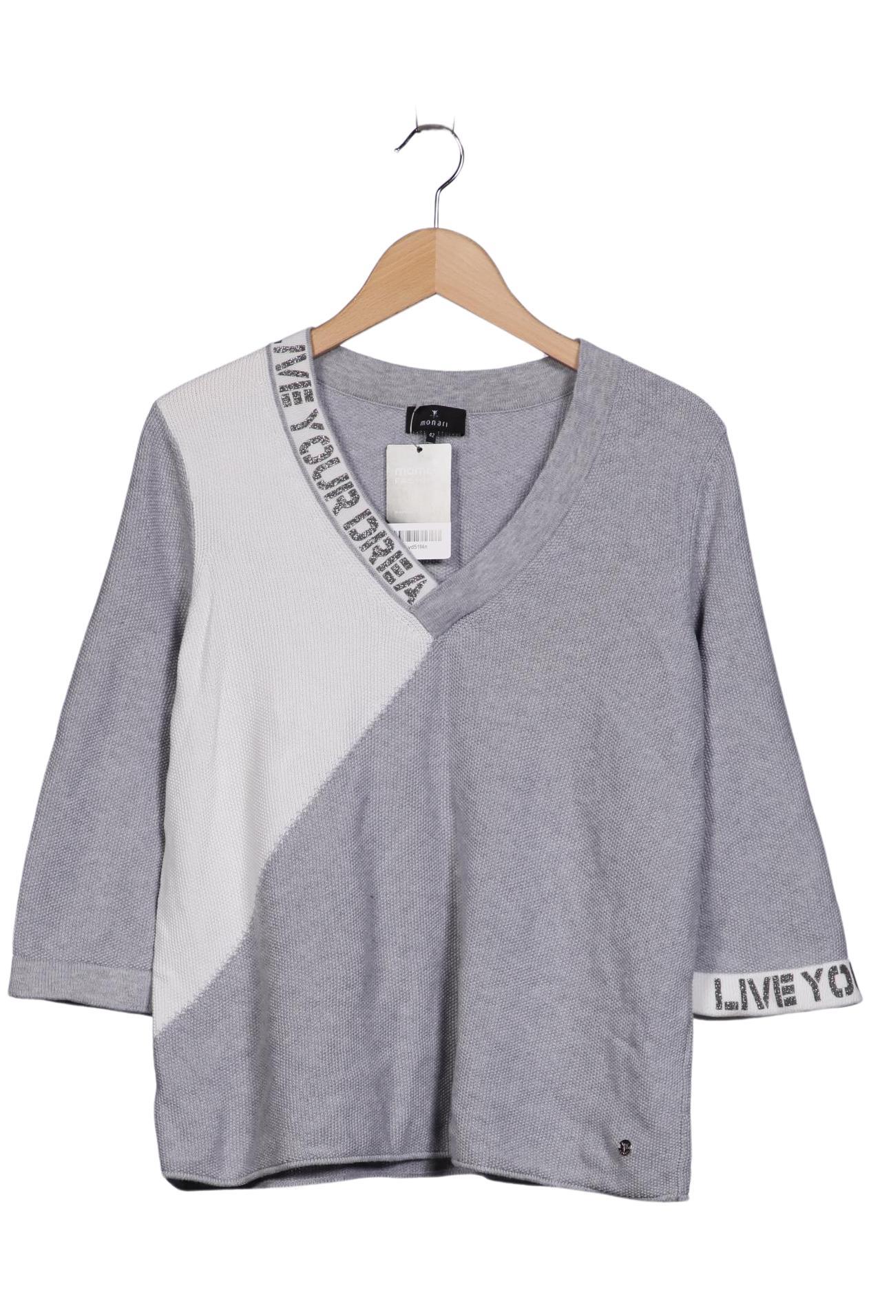 

monari Damen Pullover, grau, Gr. 42