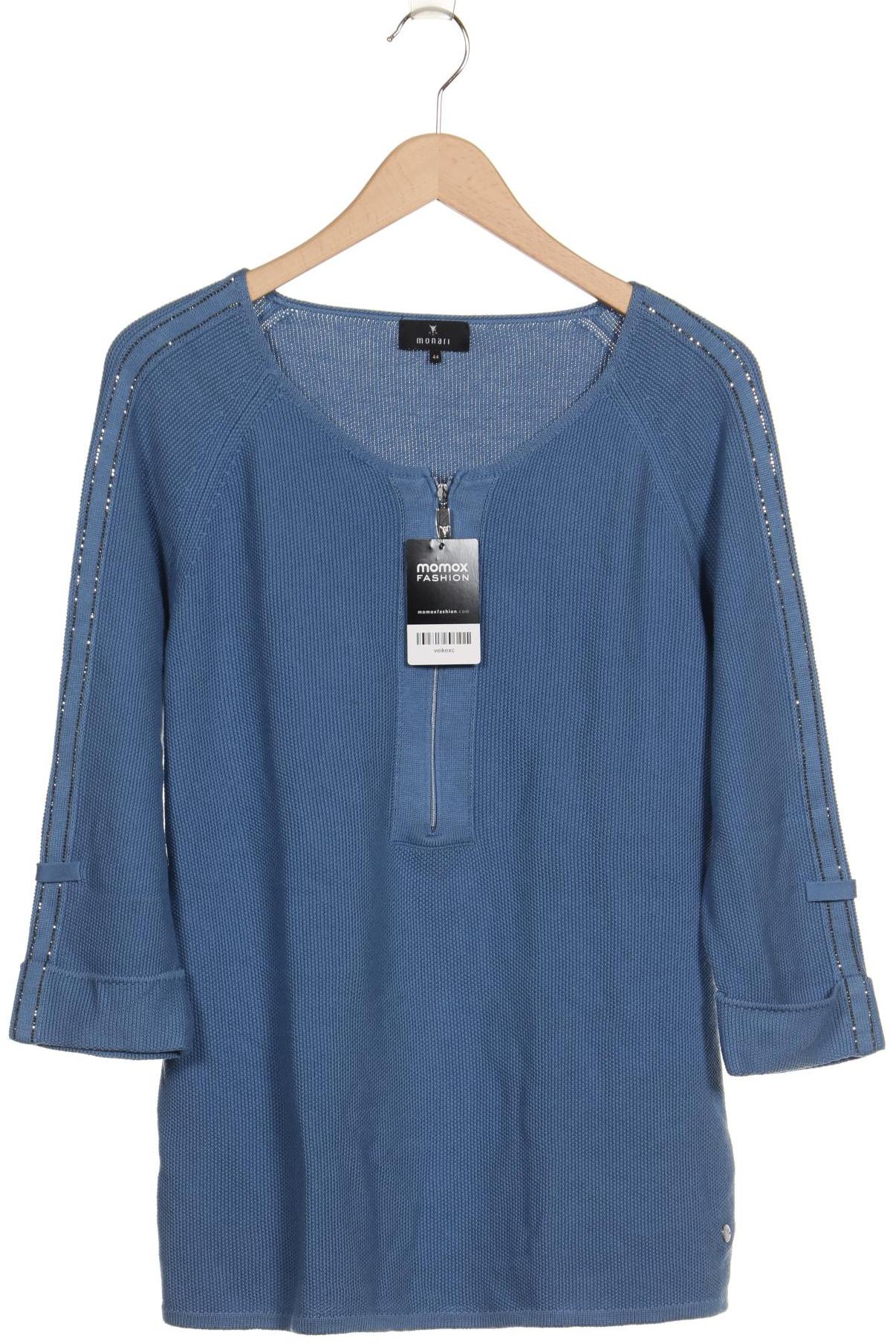 

monari Damen Pullover, blau, Gr. 44