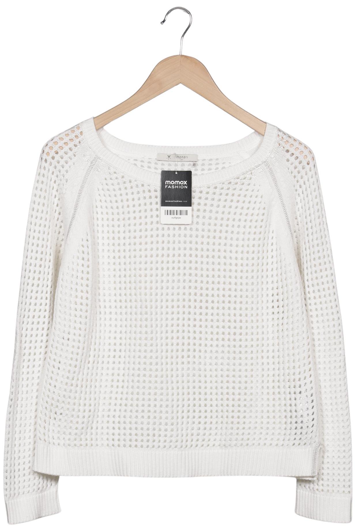 

monari Damen Pullover, weiß, Gr. 38