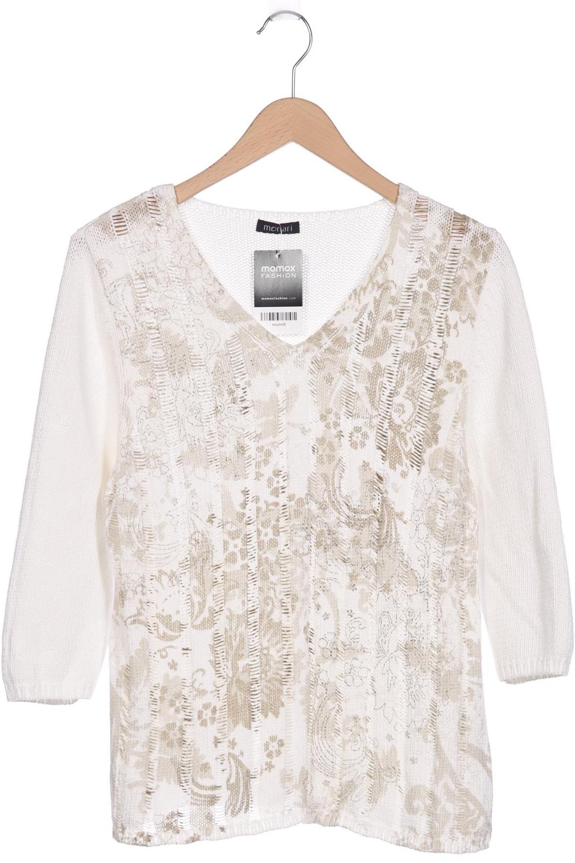 

monari Damen Pullover, weiß, Gr. 44